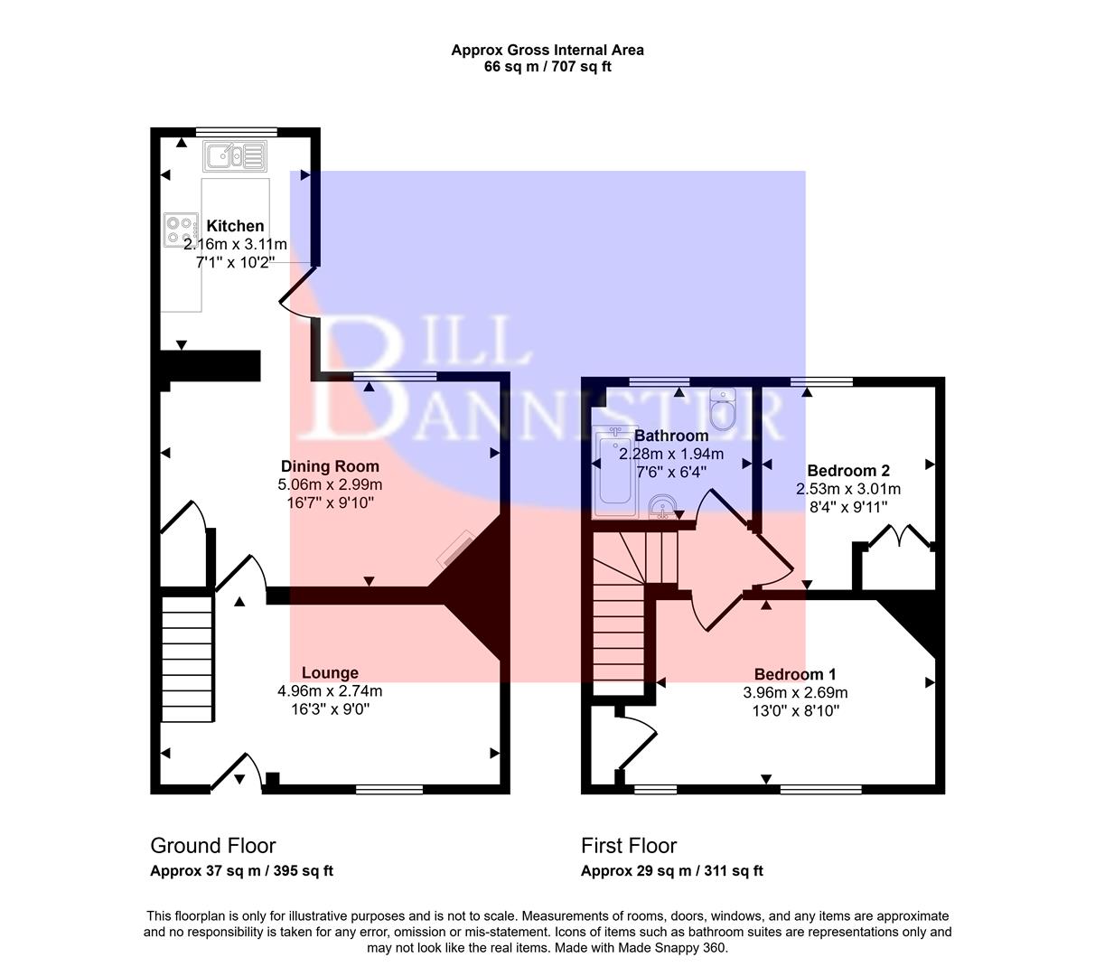 45, Dolcoath Avenue, Camborne floorplan