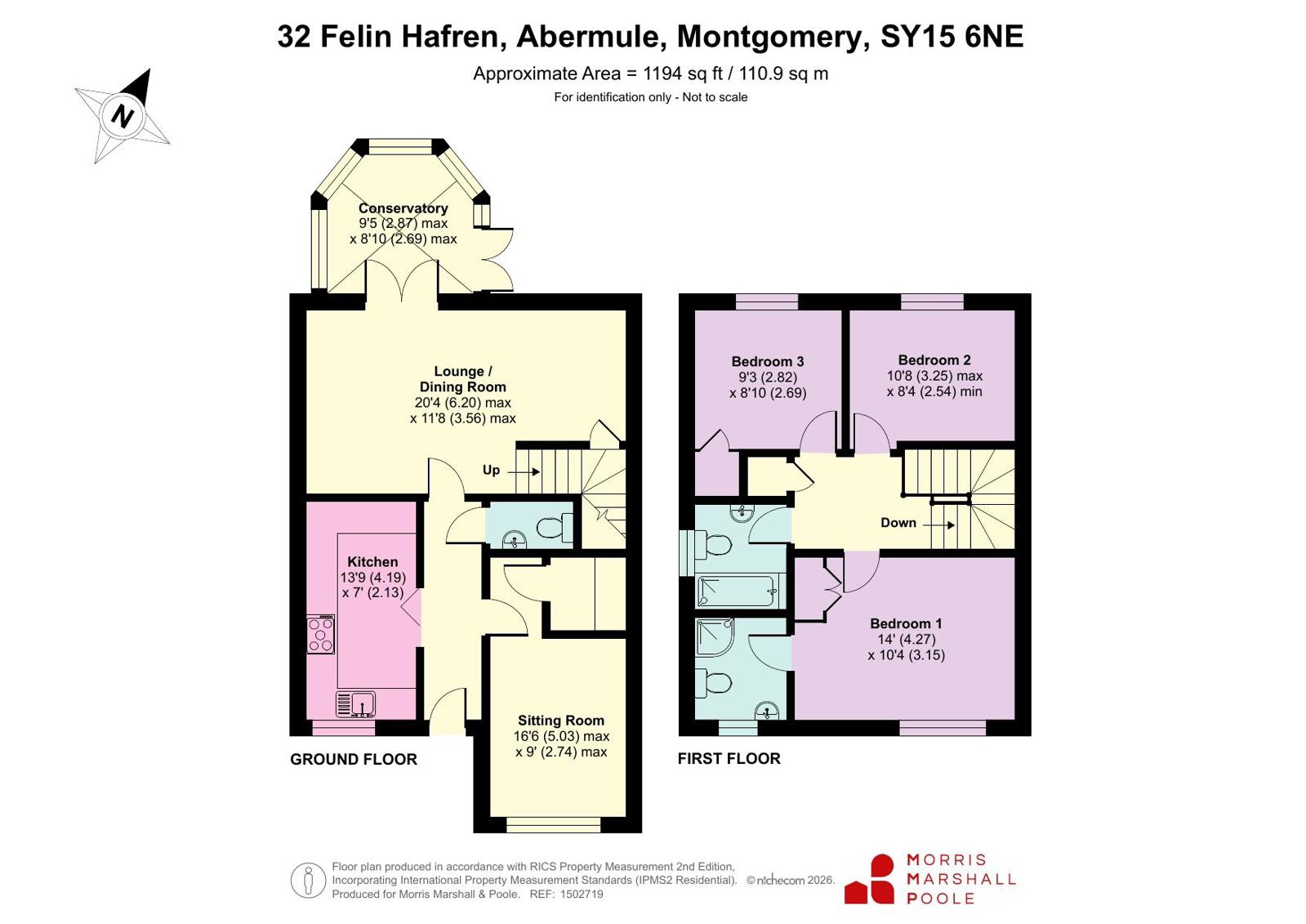 32, Felin Hafren, Montgomery floorplan