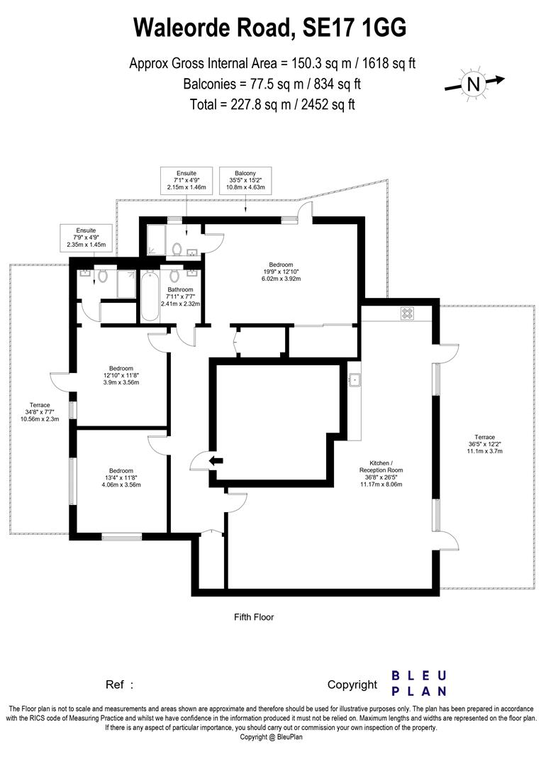 Waleorde Road, London floorplan