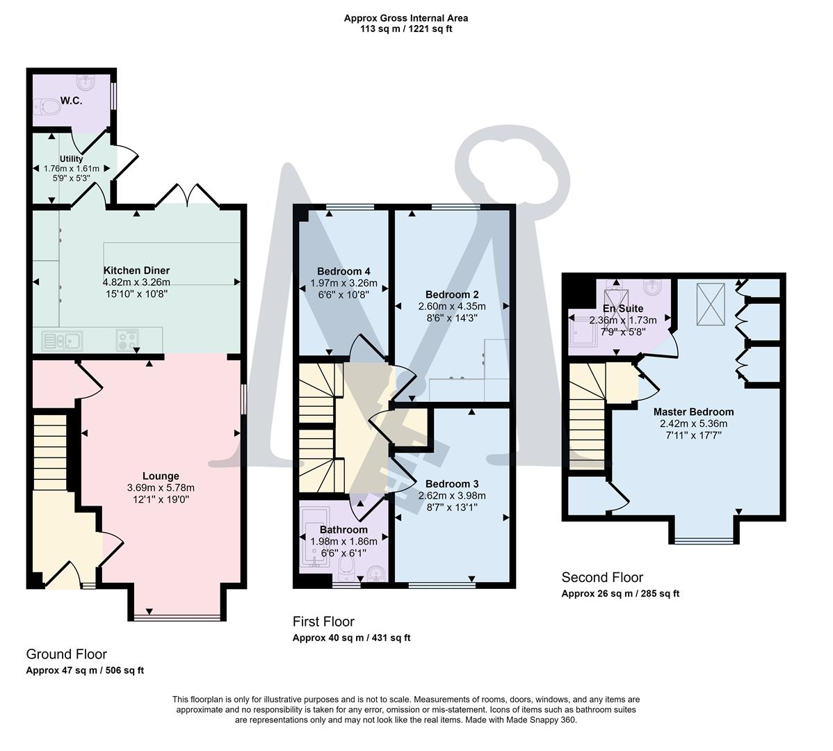 7, Alderwood Close, Coalville floorplan