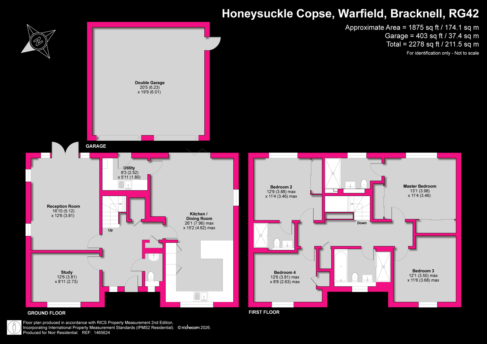 4, Honeysuckle Copse, Bracknell floorplan