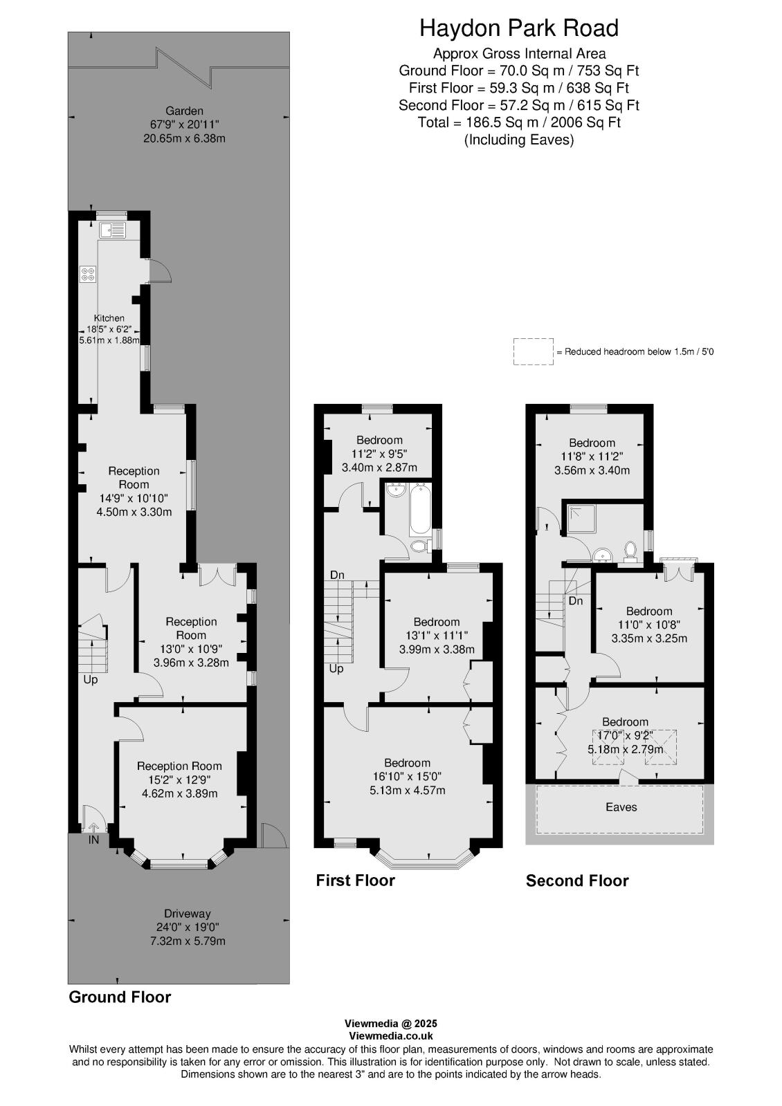 72, Haydon Park Road, London floorplan
