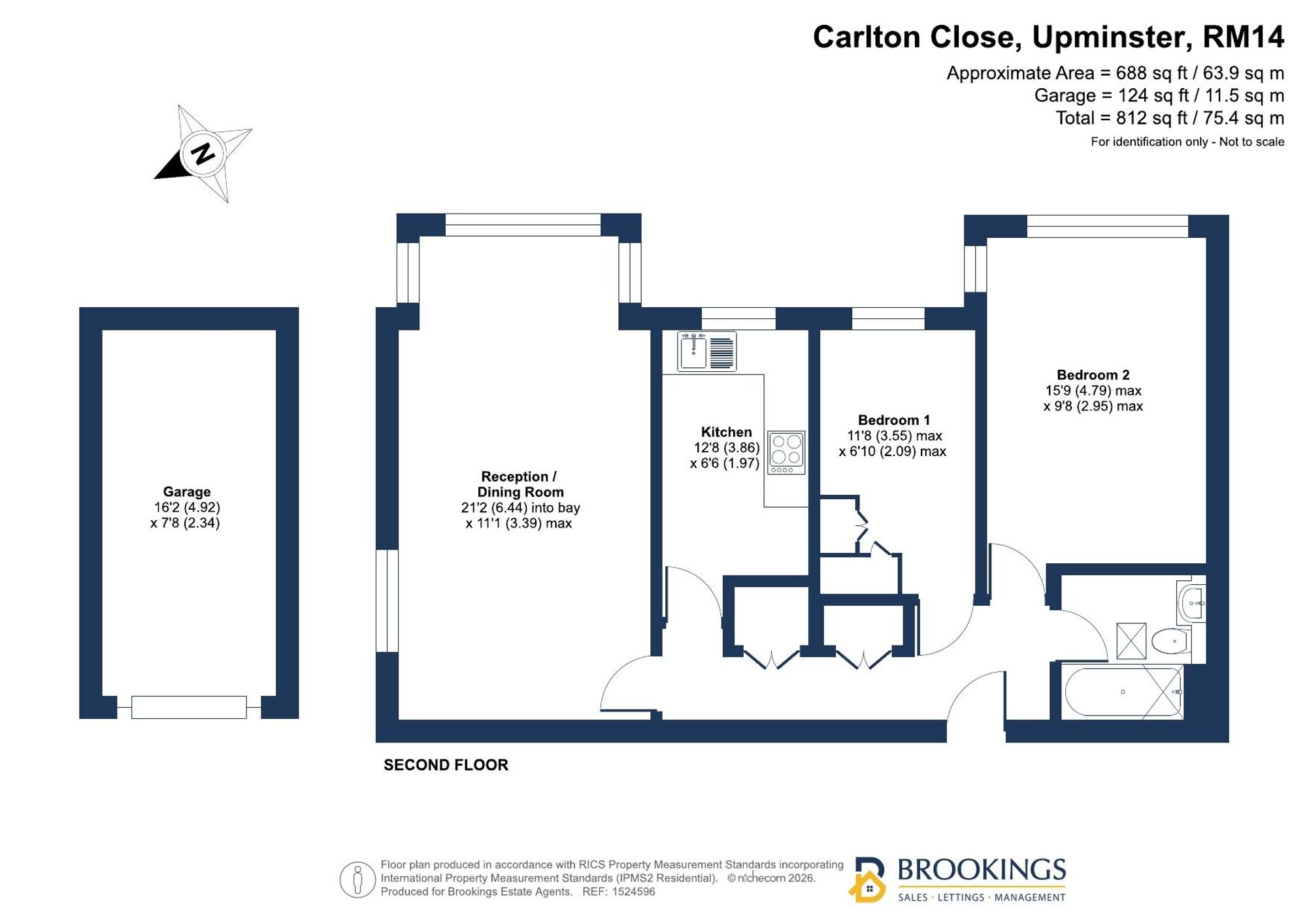 13 Carlton Close, Upminster floorplan