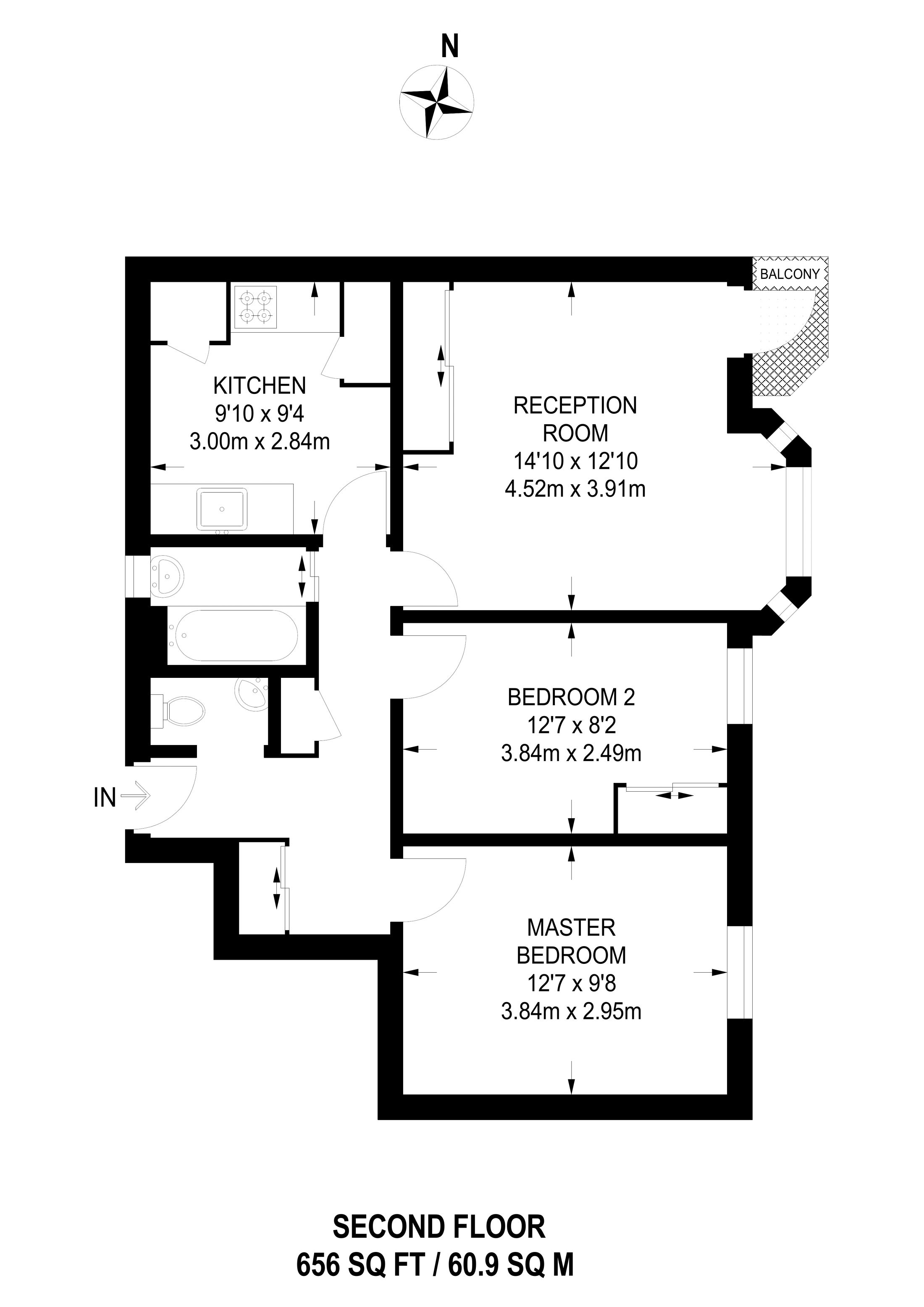 2 Bedrooms Flat for sale in Thornicroft House, Stockwell, London SW9