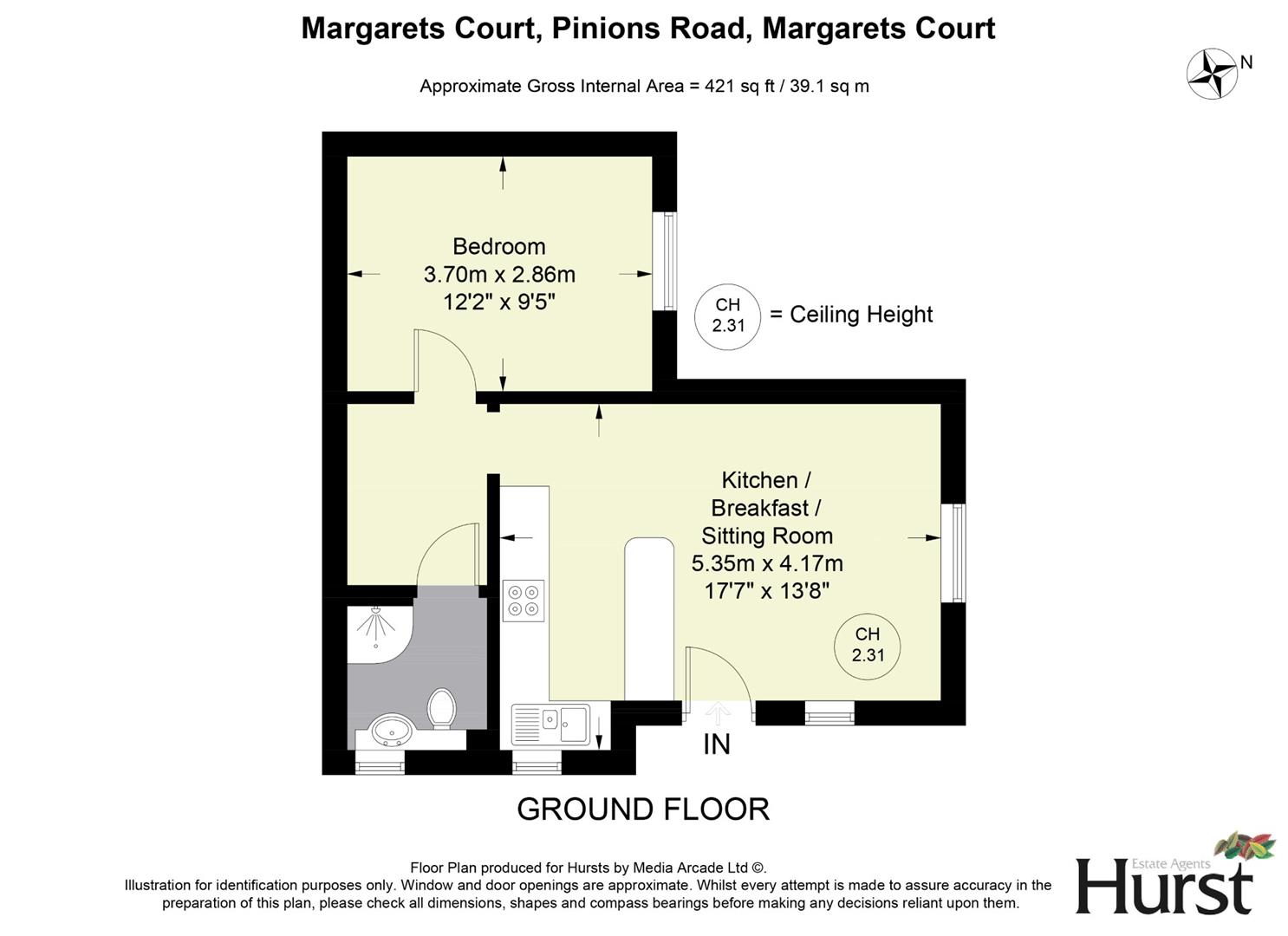 6 Margarets Court,, Pinions Road, High Wycombe floorplan