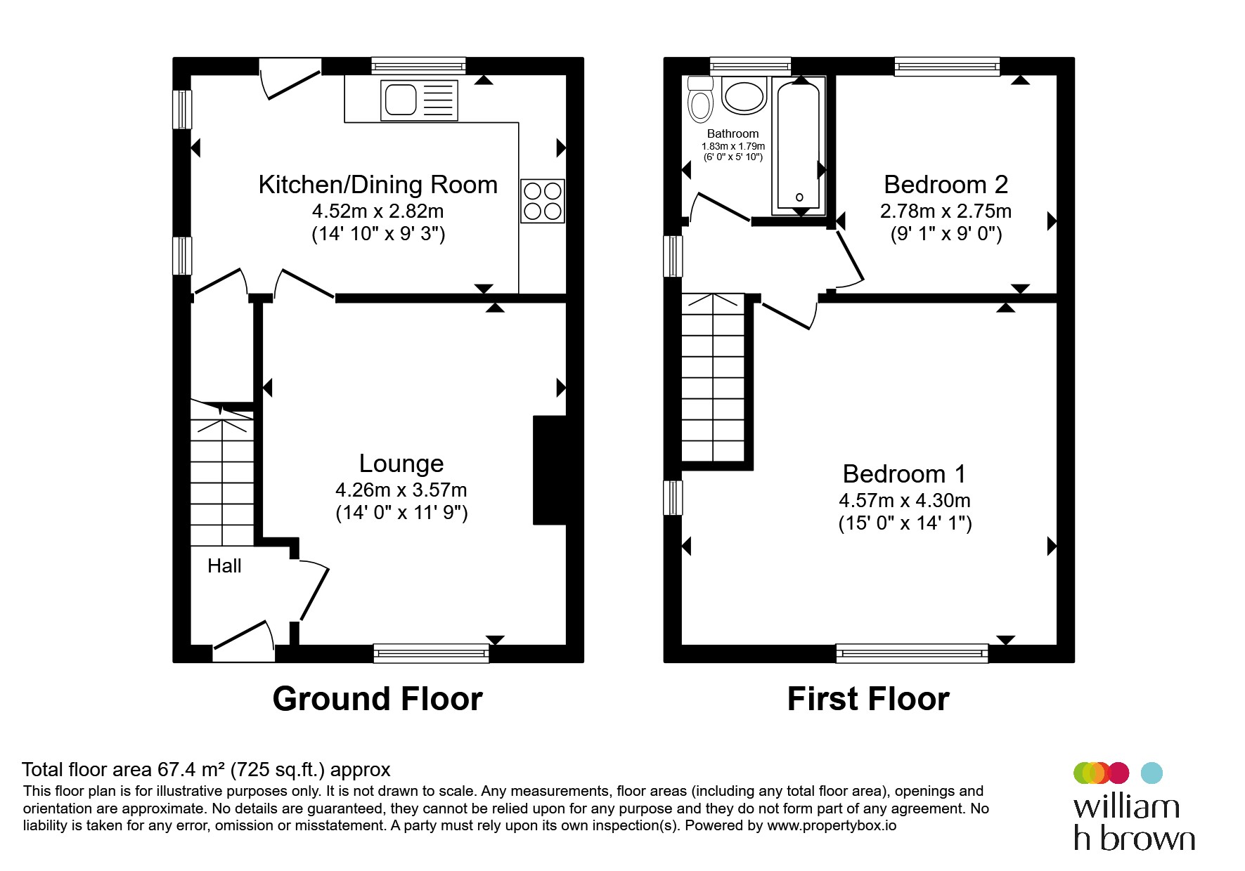 75, Hall Cross Road, Huddersfield floorplan