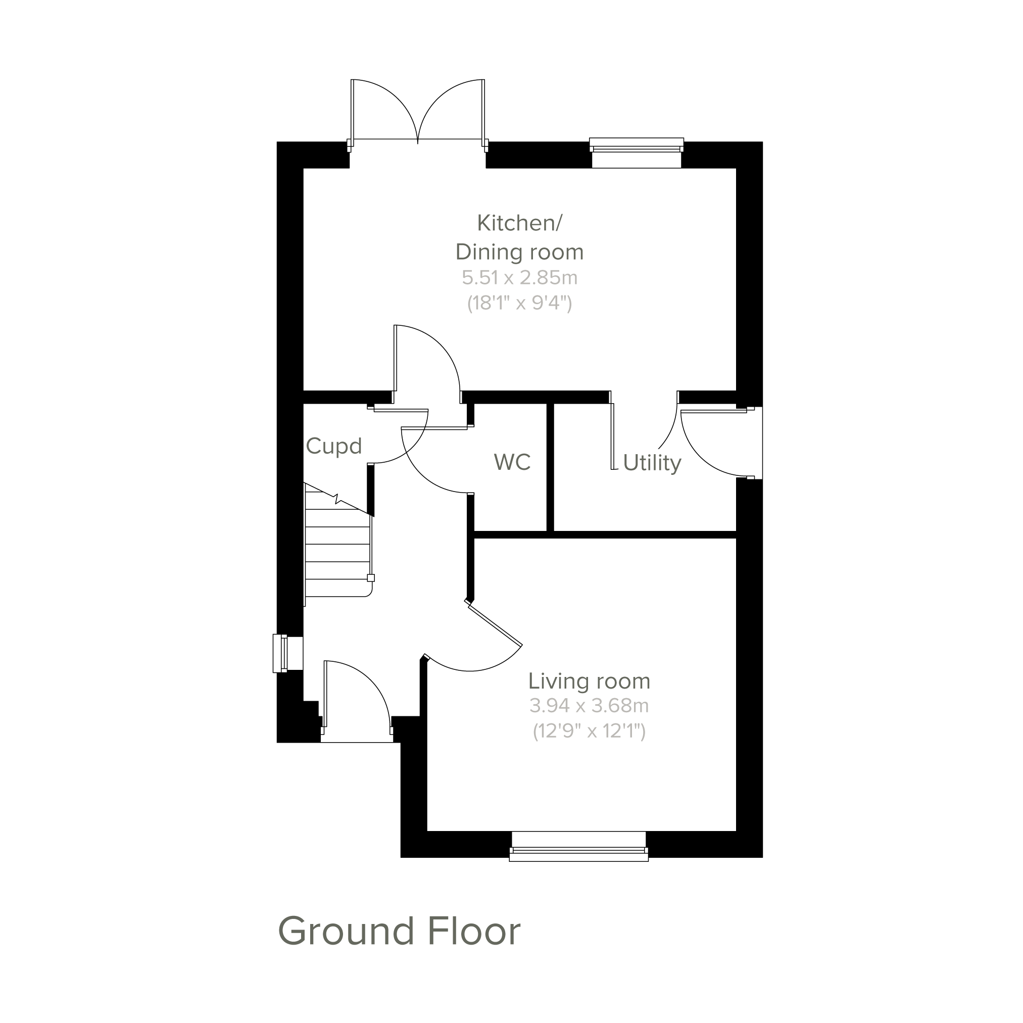 "The Hatfield" at Sunflower Street, Worthing BN13, 3 bedroom detached