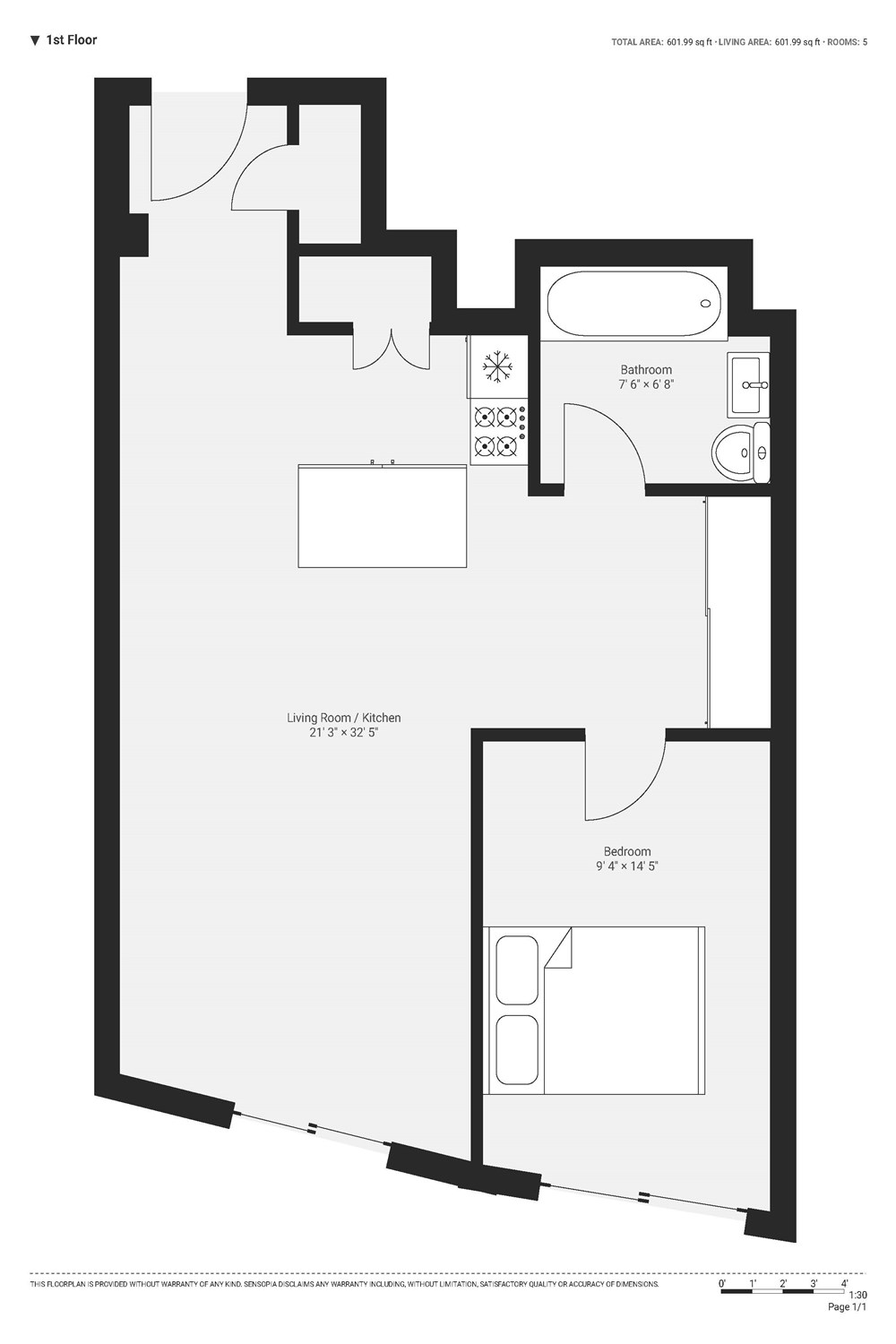 5, Apt 104 Hoola (East Tower), Tidal Basin Rd, London floorplan
