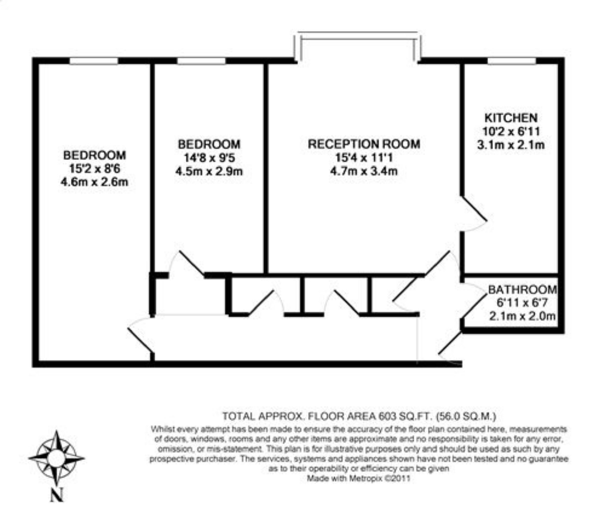 2 Bedrooms Flat to rent in Raffles House, Brampton Grove, Hendon NW4