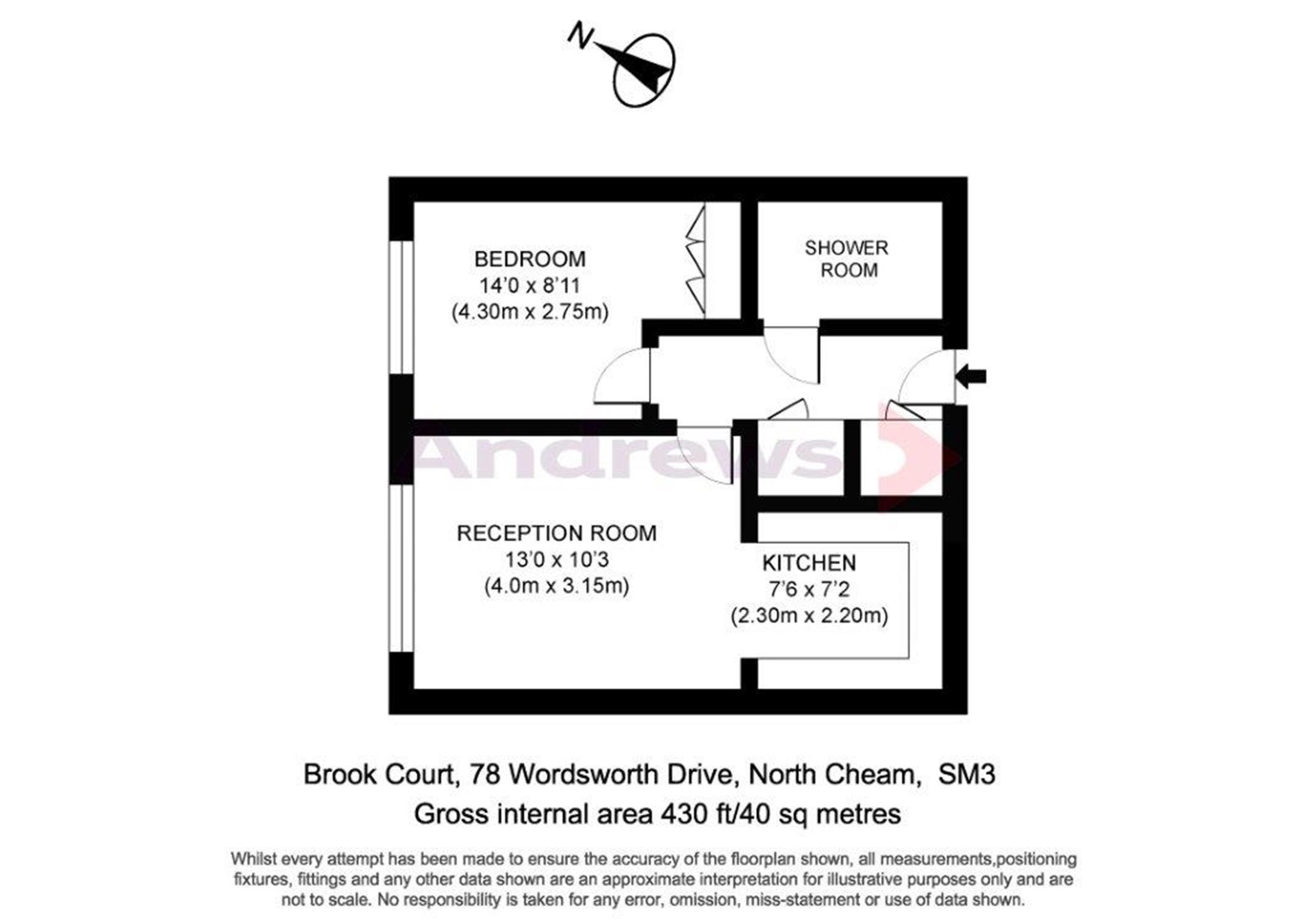 1 Bedrooms Flat to rent in Brook Court, Wordsworth Drive, Sutton, Surrey SM3