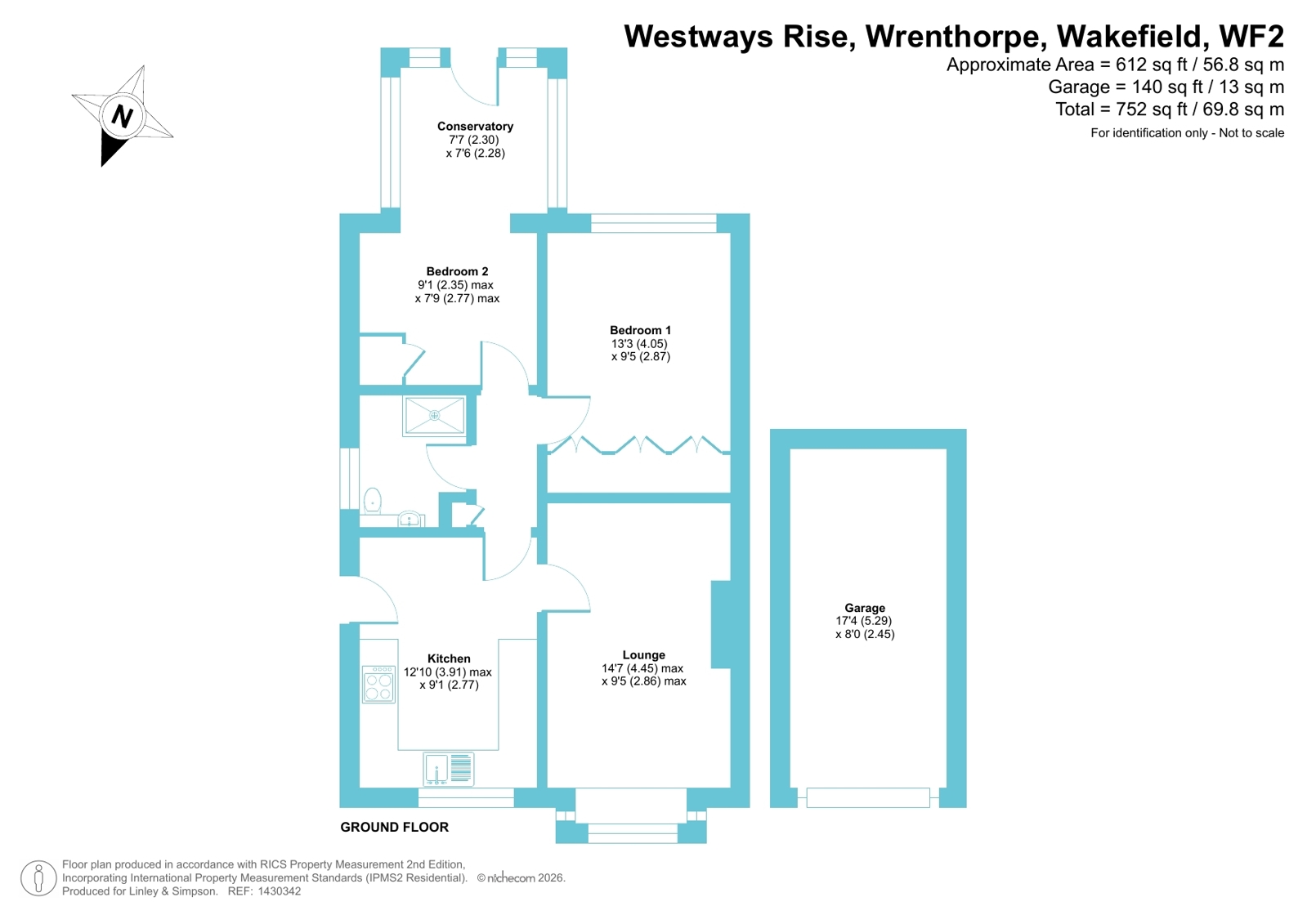 9, Westways Rise, Wakefield floorplan