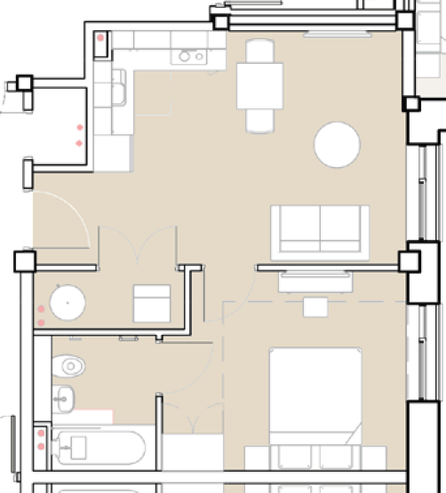 A.01.01,, The Vauxhall Residences, Liverpool floorplan