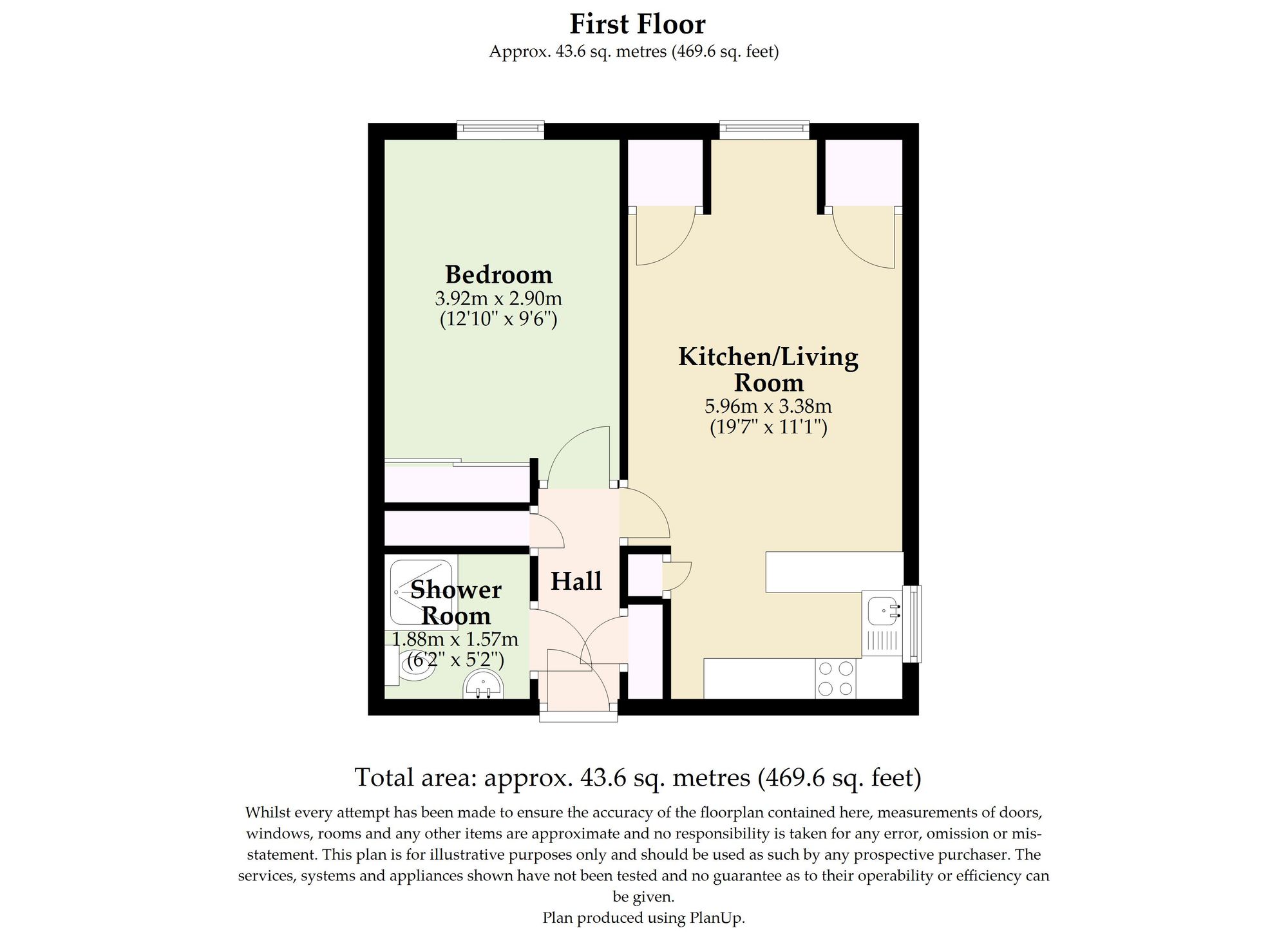 21 Meadow Court Links Road, Great Yarmouth floorplan