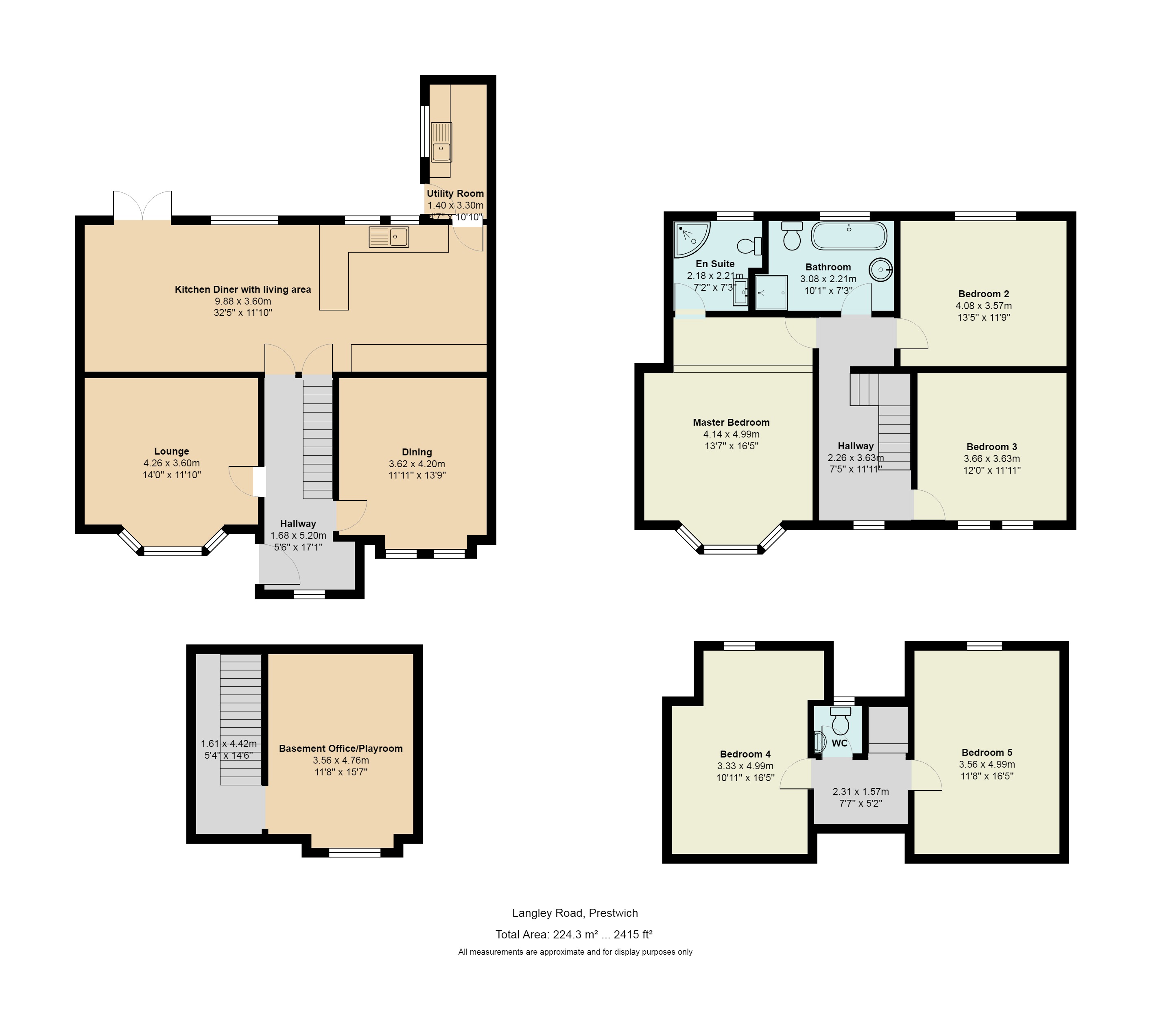 5 Bedrooms Semi-detached house for sale in Langley Road, Prestwich, Manchester, Greater Manchester M25