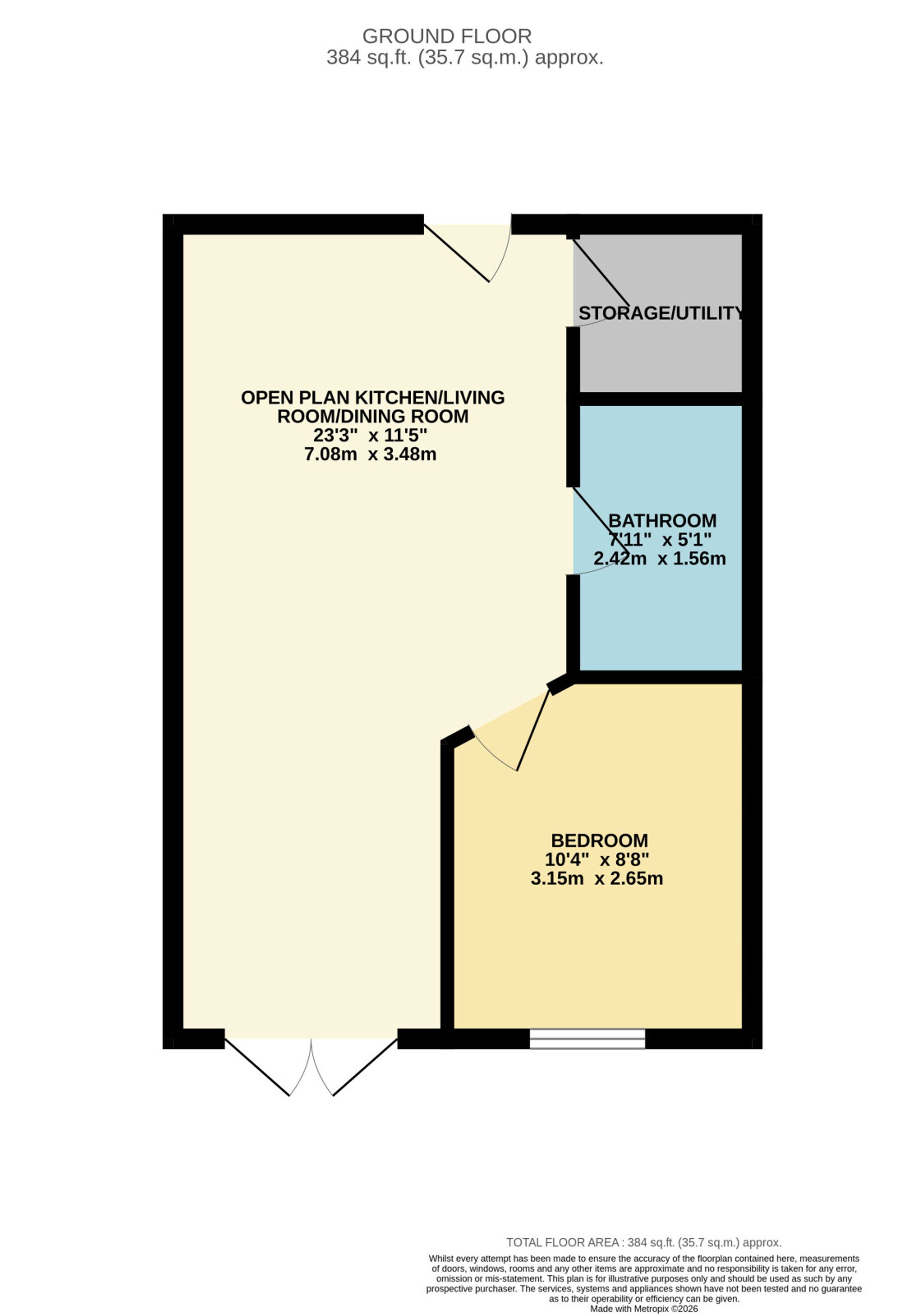 Apt 2, Cottons Factory Street, Bury floorplan