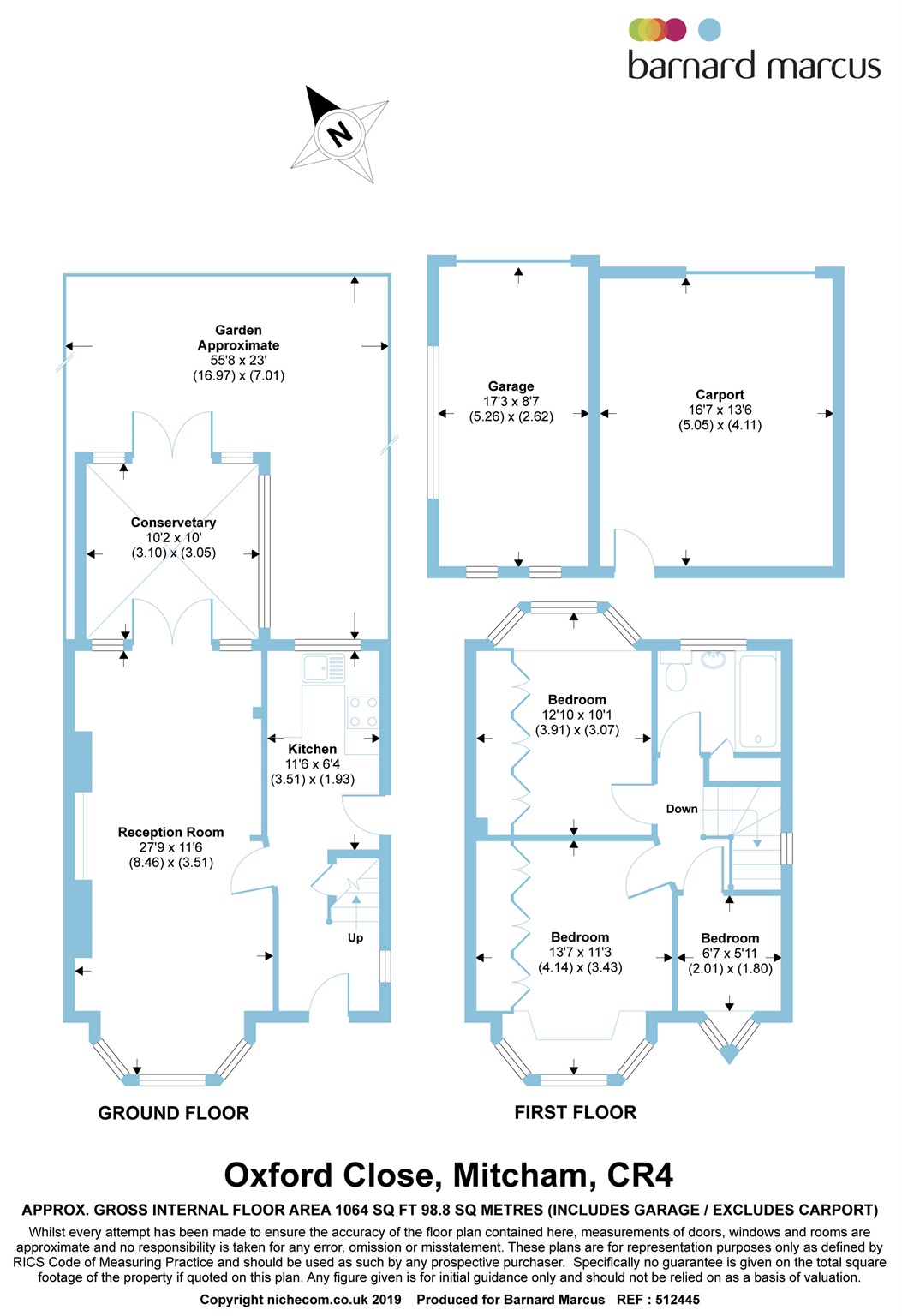 3 bed end terrace house for sale in Oxford Close, Mitcham CR4 - Zoopla