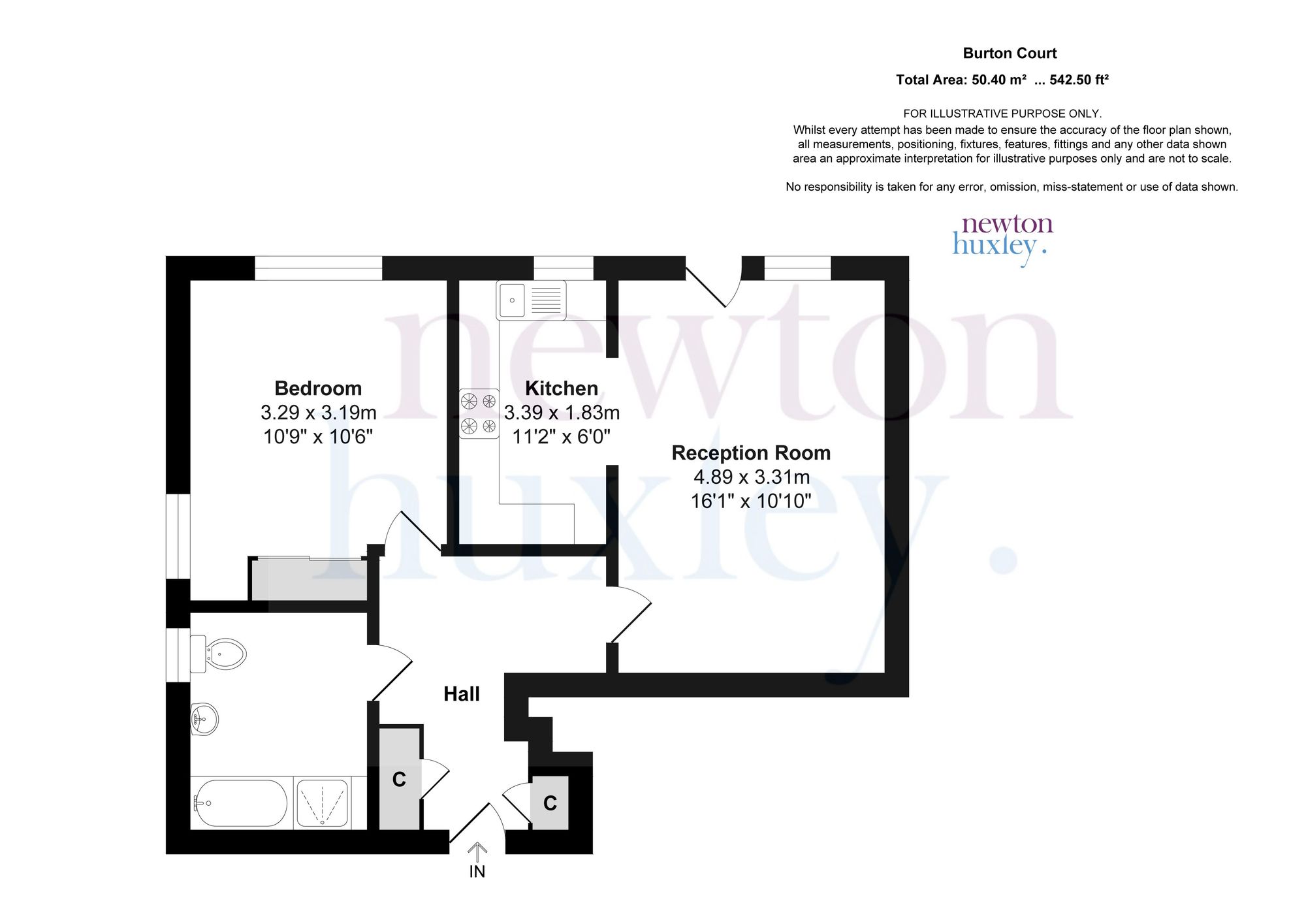 Flat 9, Burton Court Summer Road, Thames Ditton floorplan
