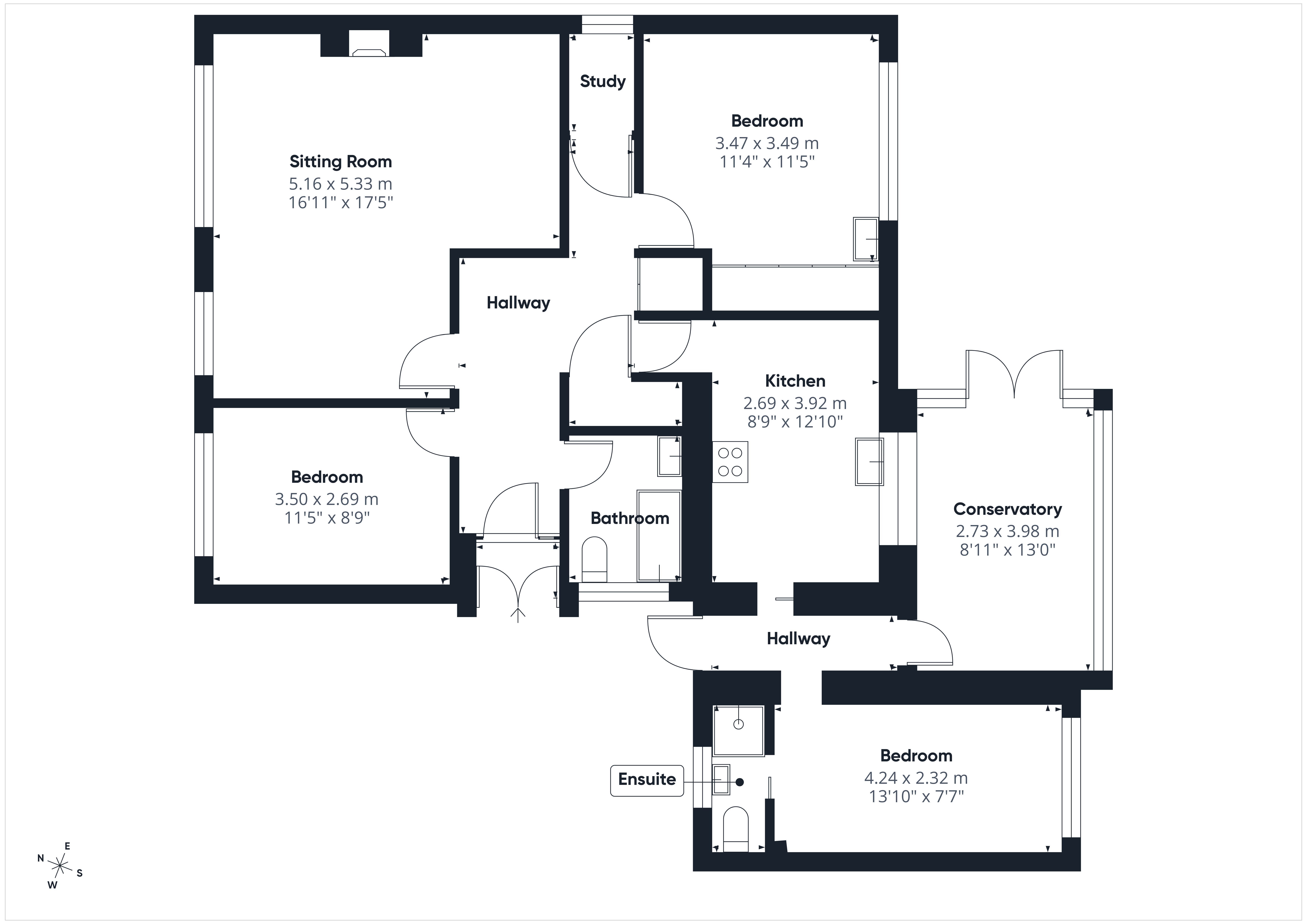8, Vectis Close, Herefordshire floorplan