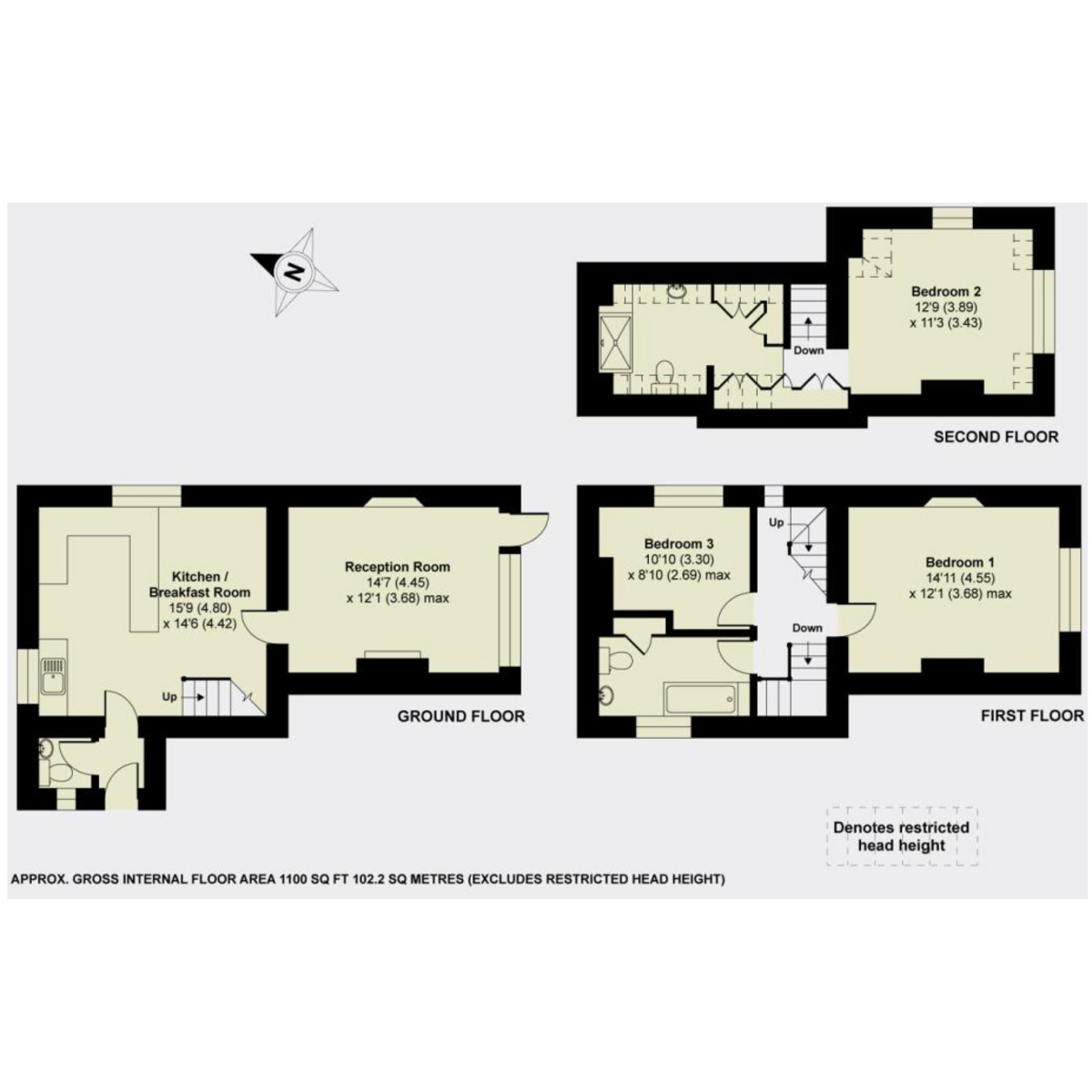 14, Doctors Lane, Great Doddington floorplan