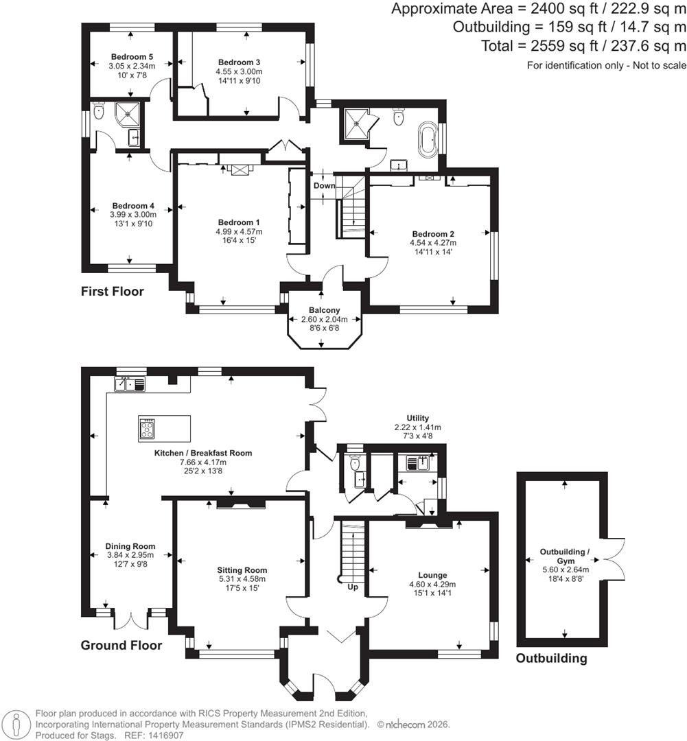 Stoneleigh, Tiverton Road, Cullompton floorplan