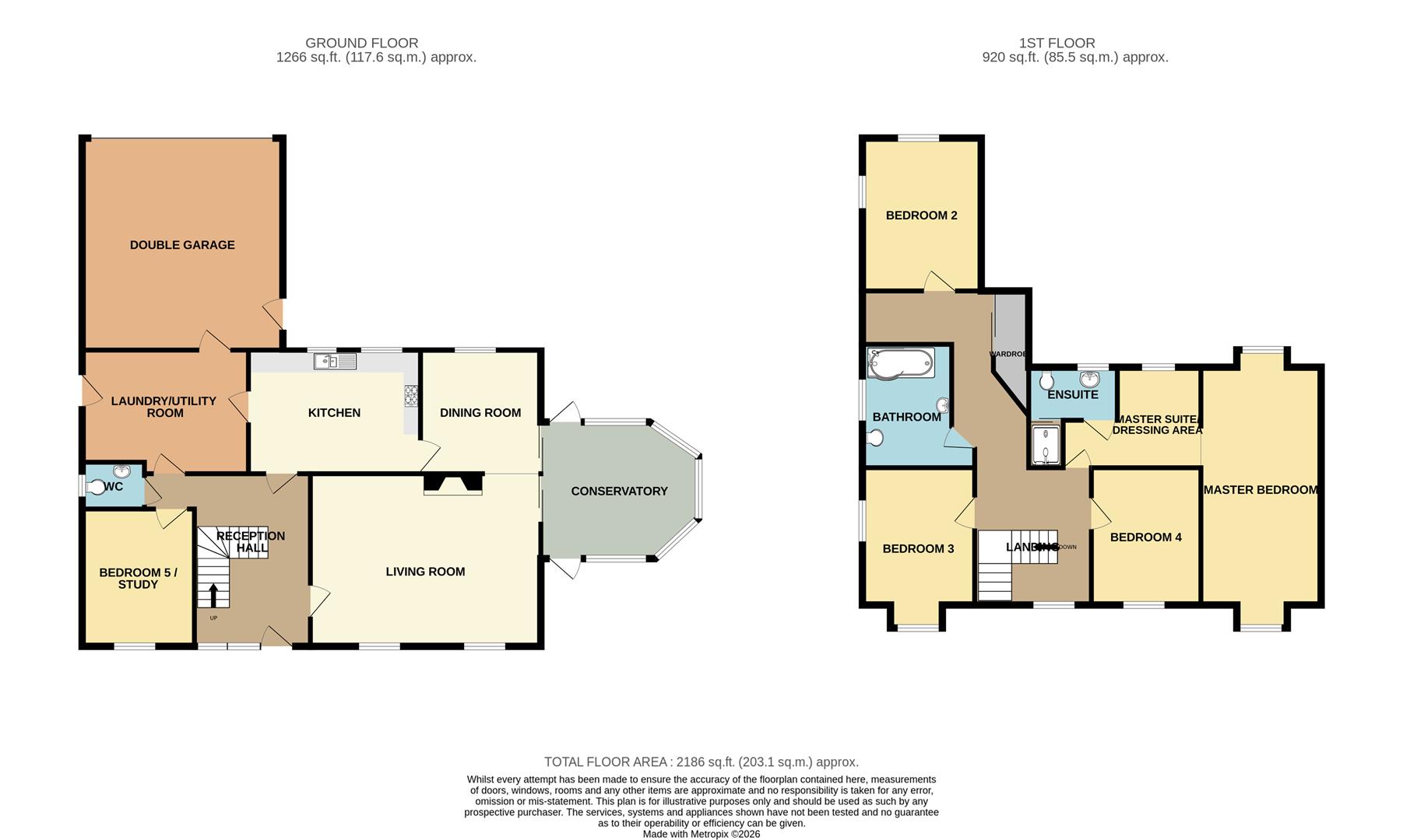 Rosemellyn, St. Austell floorplan