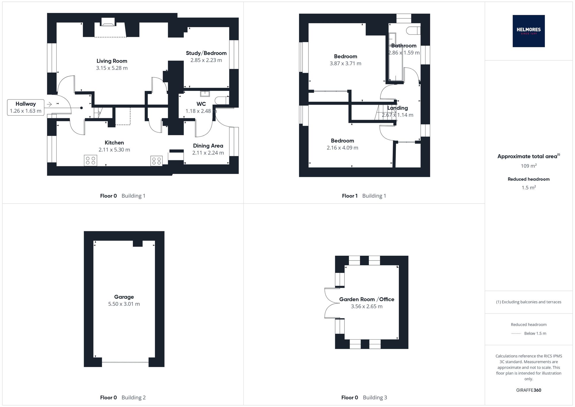 3 Church View, Exeter floorplan