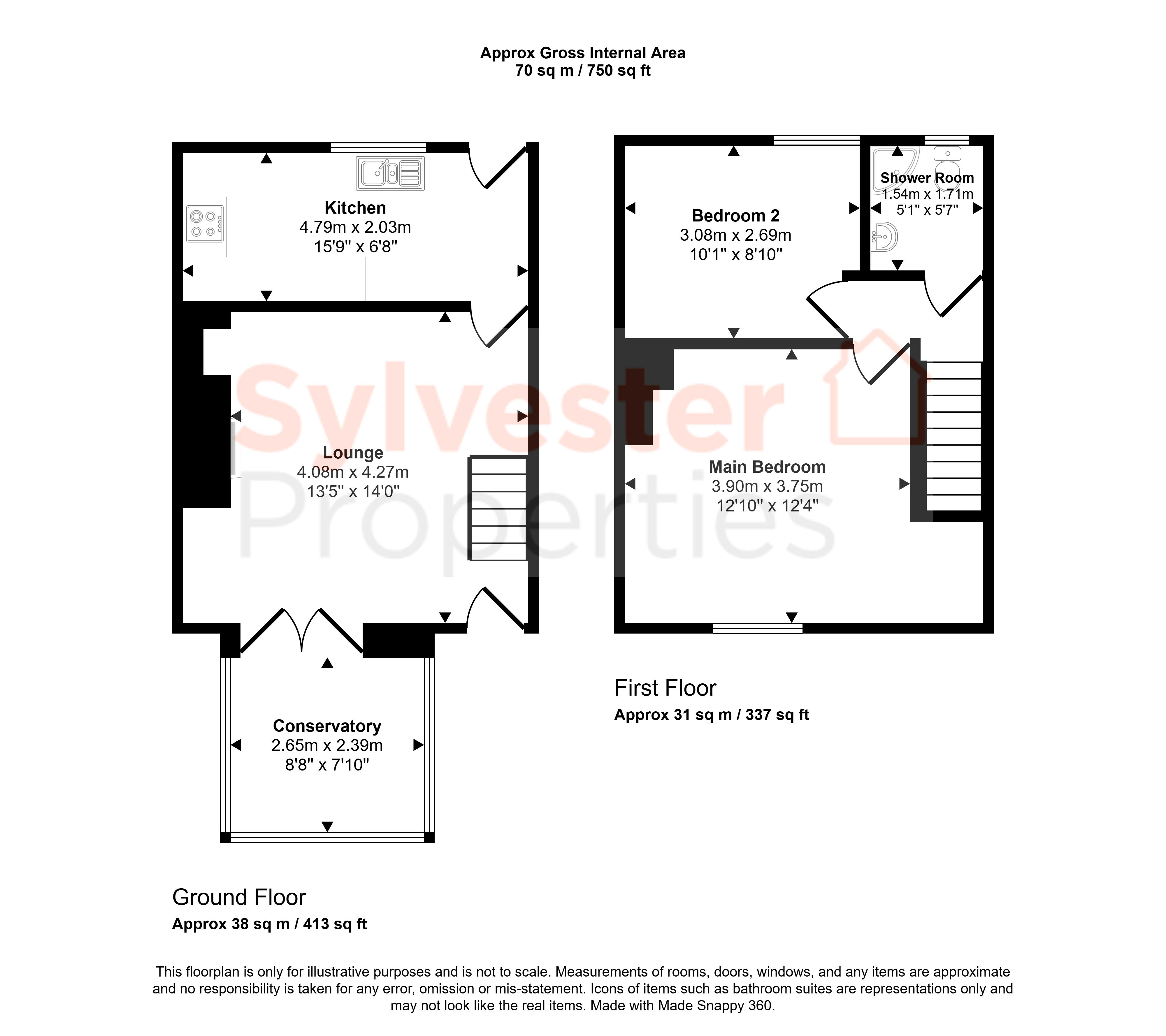 50, Gill Street, Consett floorplan