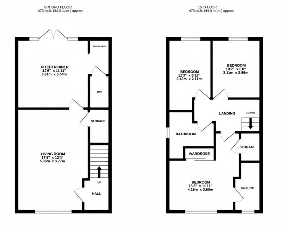 16, Featherstone Crescent, Featherstone Crescent floorplan