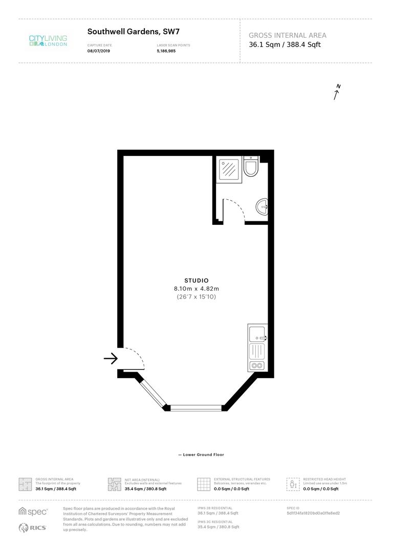 Southwell Gardens, London floorplan