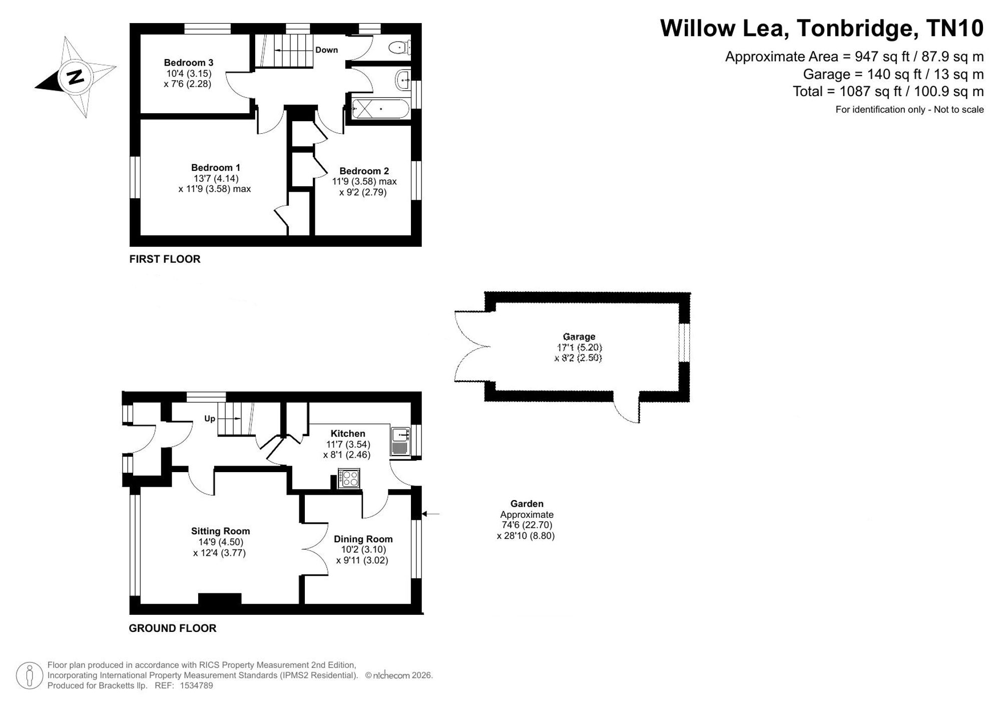 15 Willow Lea, Tonbridge floorplan