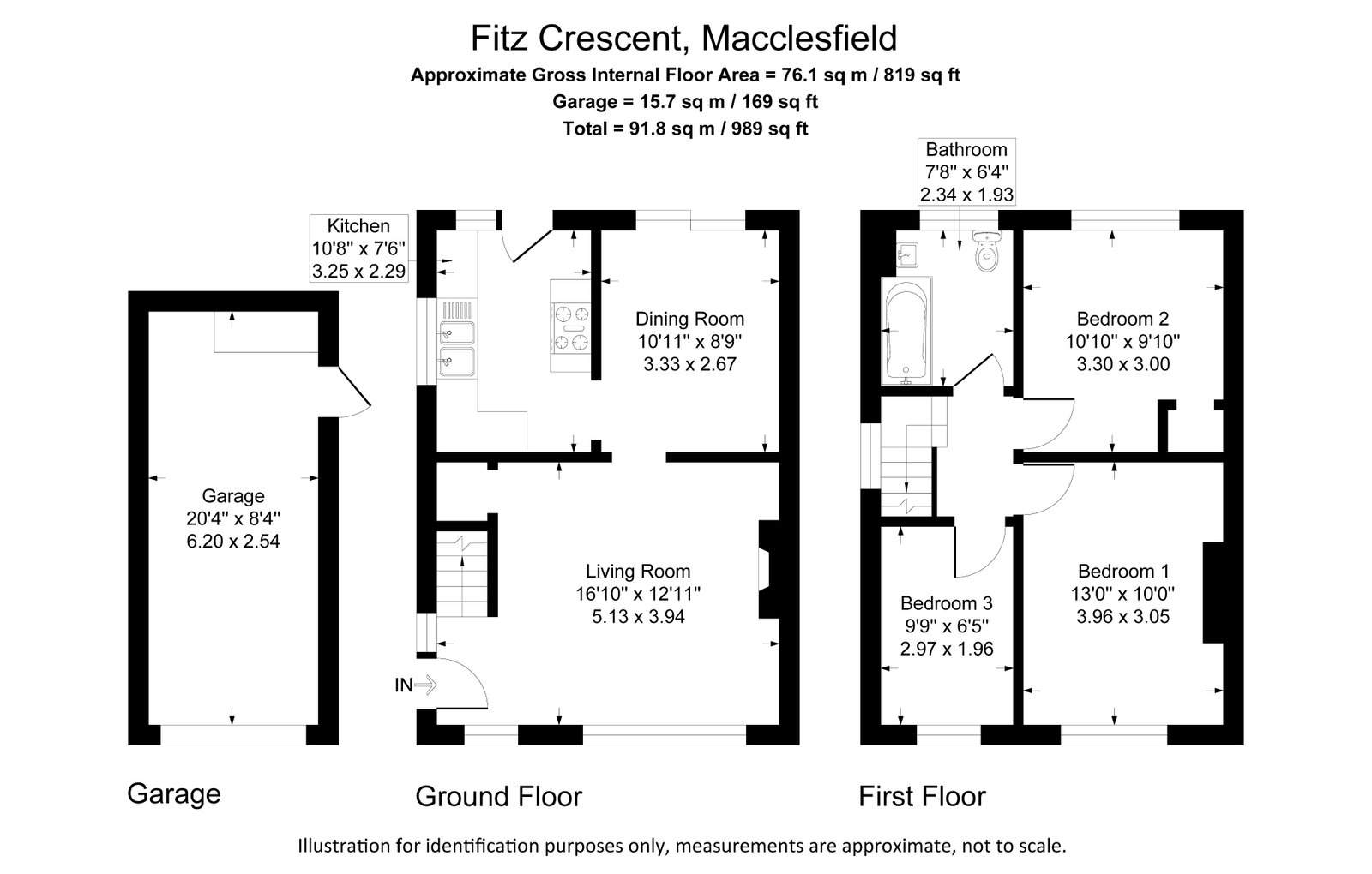 1, Fitz Crescent, Macclesfield floorplan
