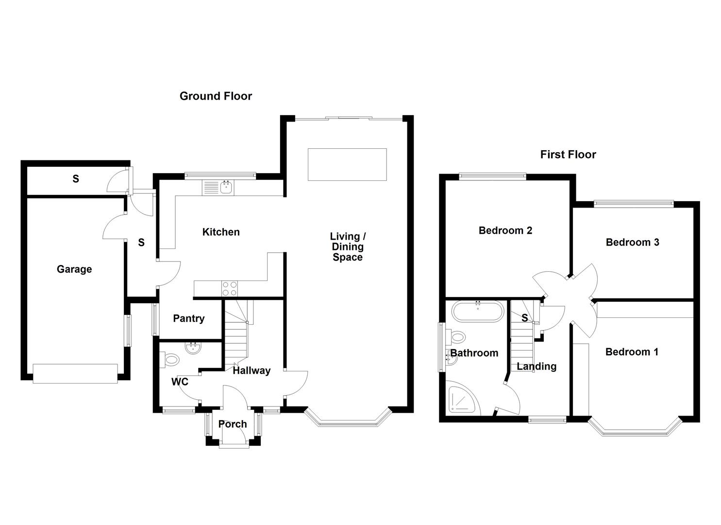 Roylyn, Sytch Road, Brown Edge floorplan