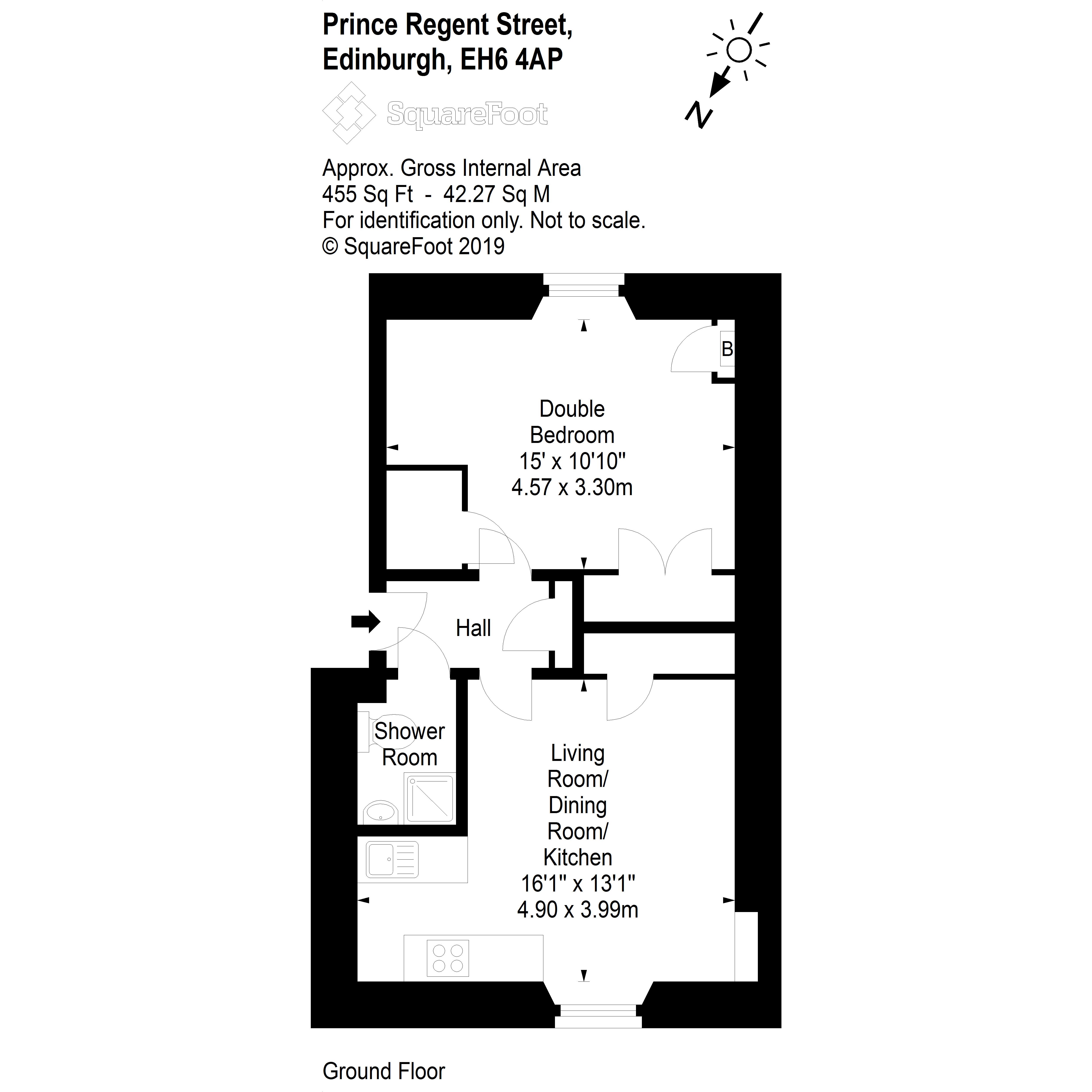 1 Bedrooms Flat for sale in 59 (Pf1), Prince Regent Street, Edinburgh EH6