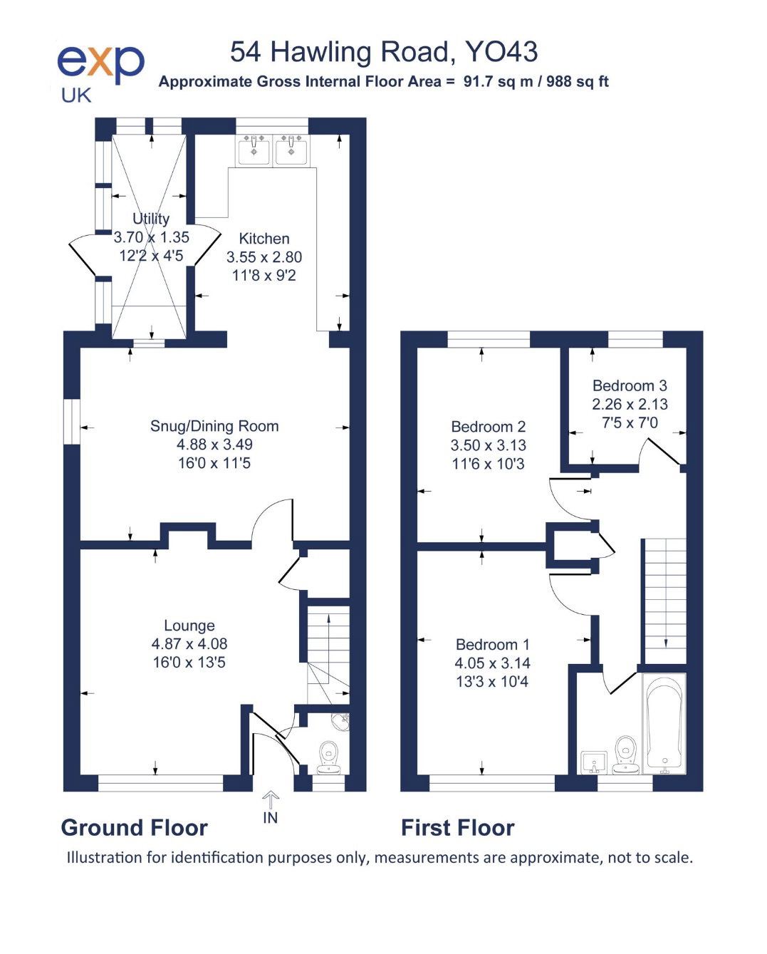 54, Hawling Road, York floorplan