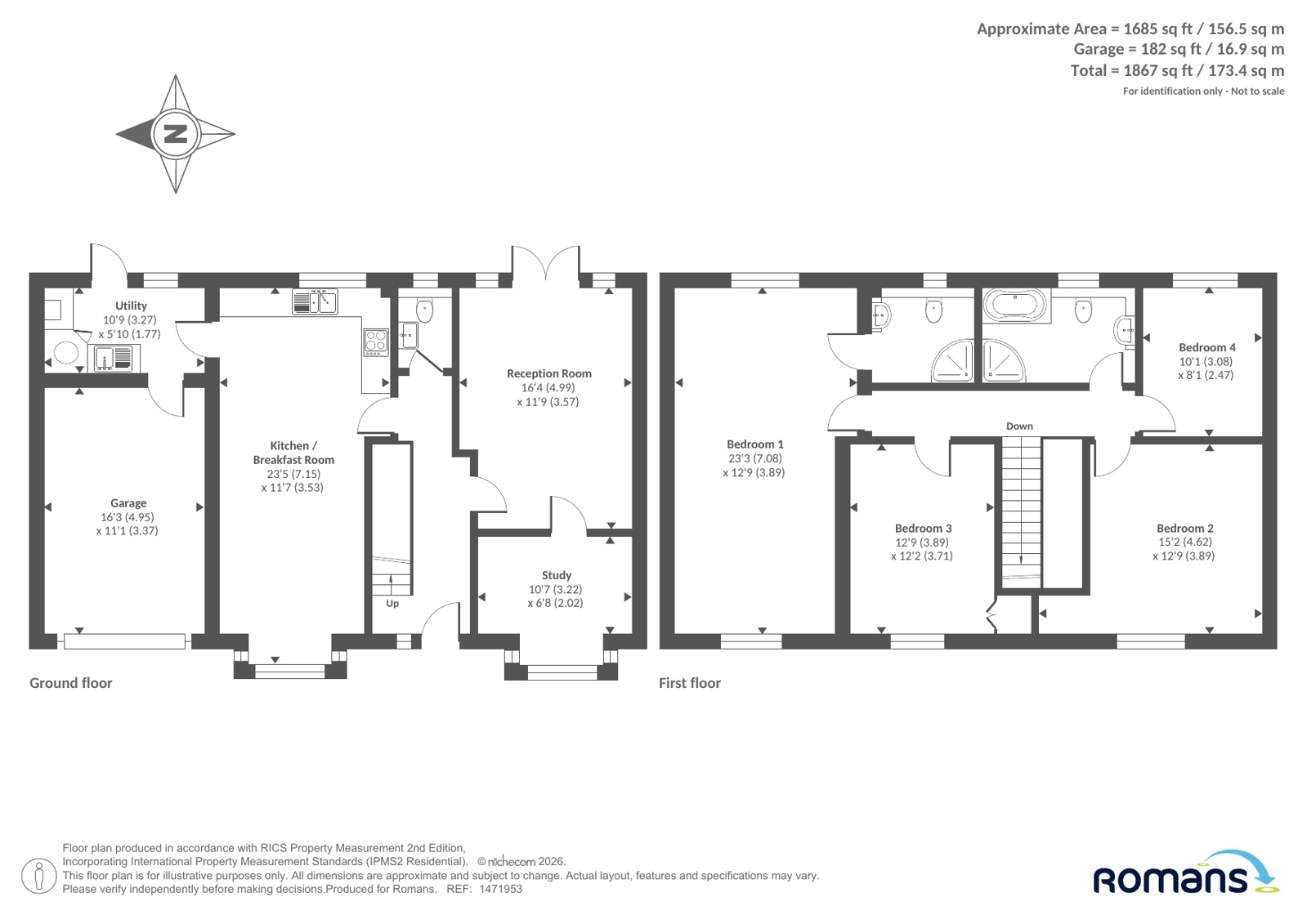 72, Oatlands Road, Reading floorplan