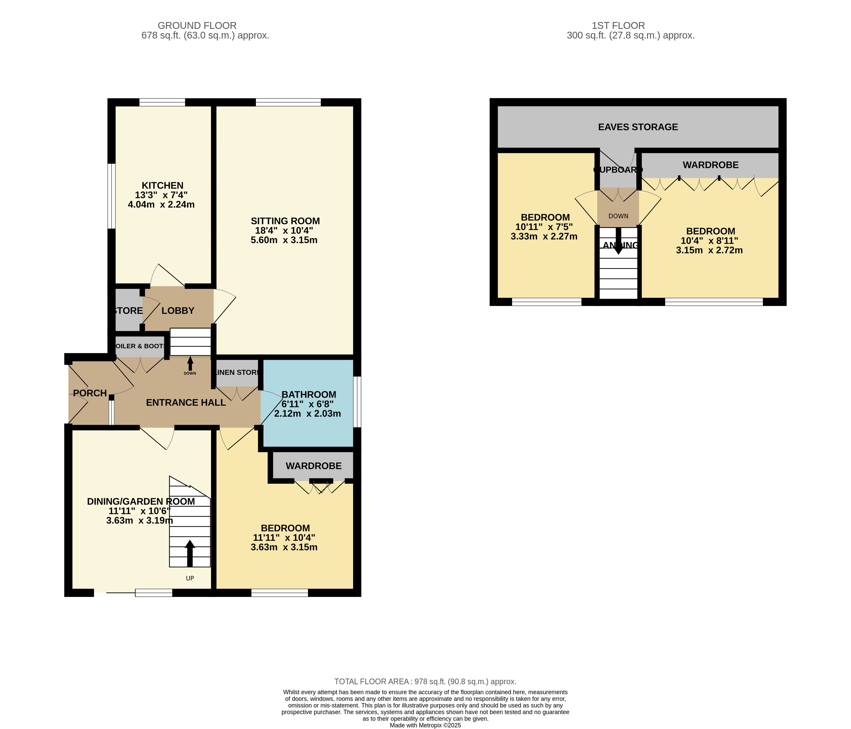 1, Springfield Close, Crich, Matlock floorplan