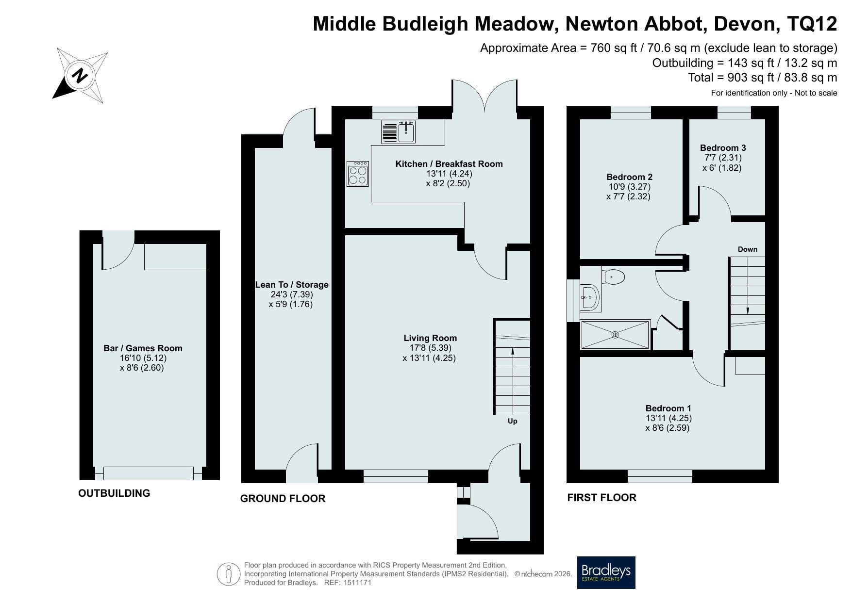 1, Middle Budleigh Meadow, Devon floorplan