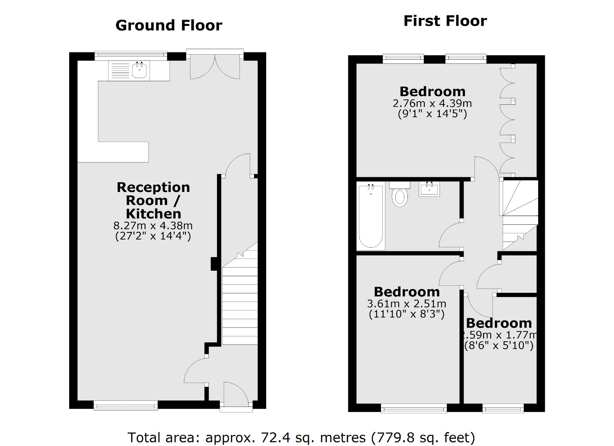 Appleby Close, Twickenham TW2, 3 bedroom terraced house to rent