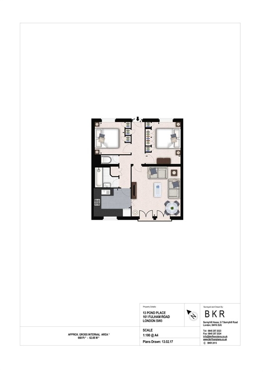 2 Bedrooms Flat to rent in 161 Fulham Road, South Kensington, London SW3