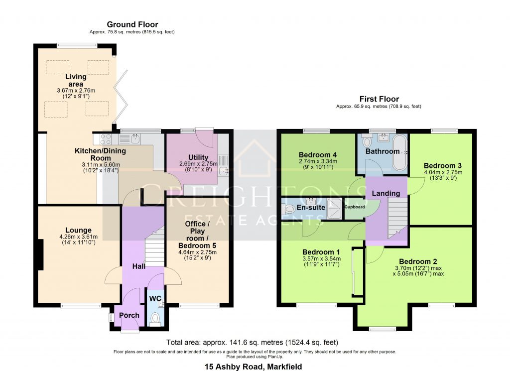 15, Ashby Road, Markfield floorplan
