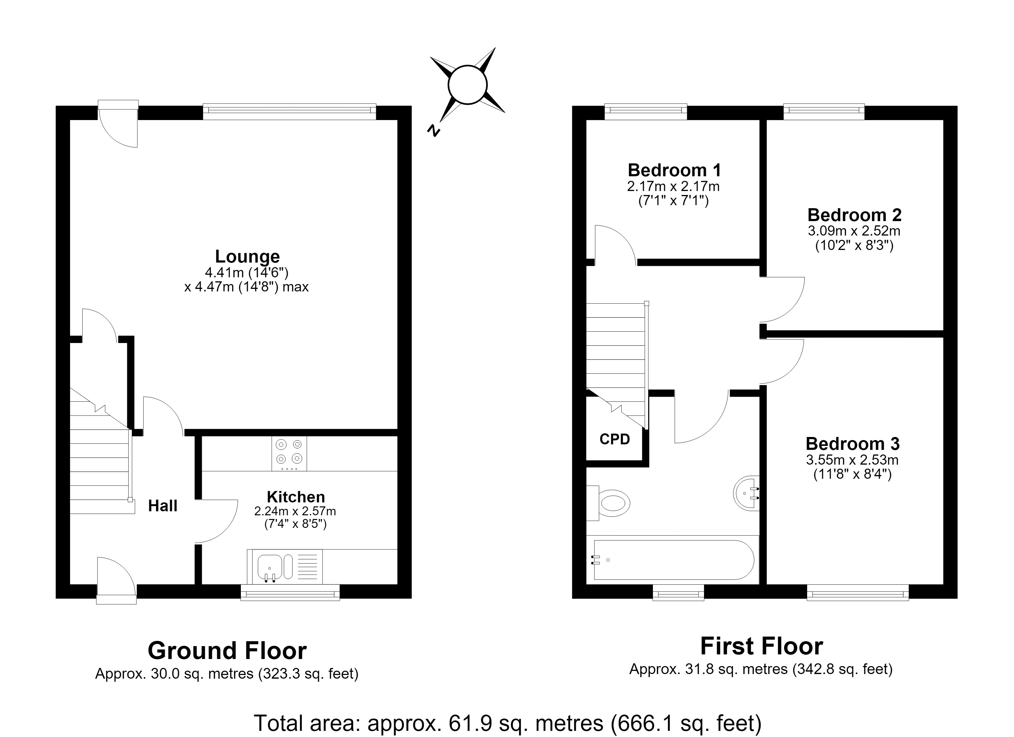 22, Oyster Row, Cambridge floorplan