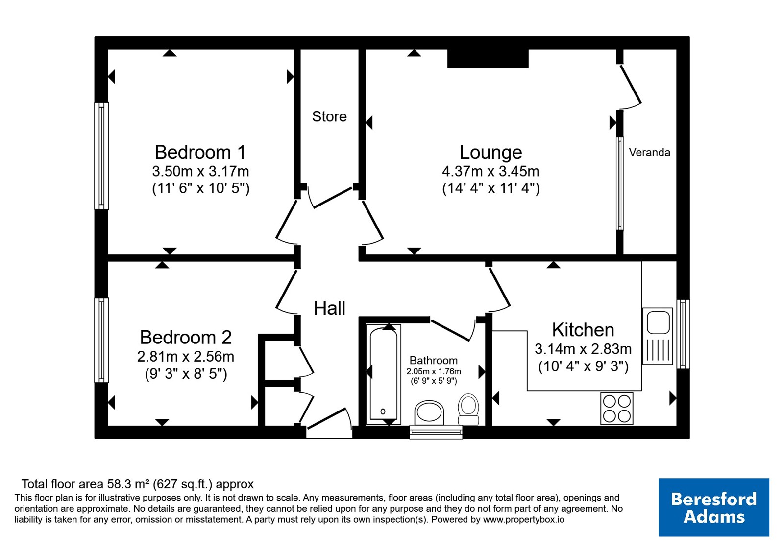 66, Ffordd Bugail, Conwy floorplan
