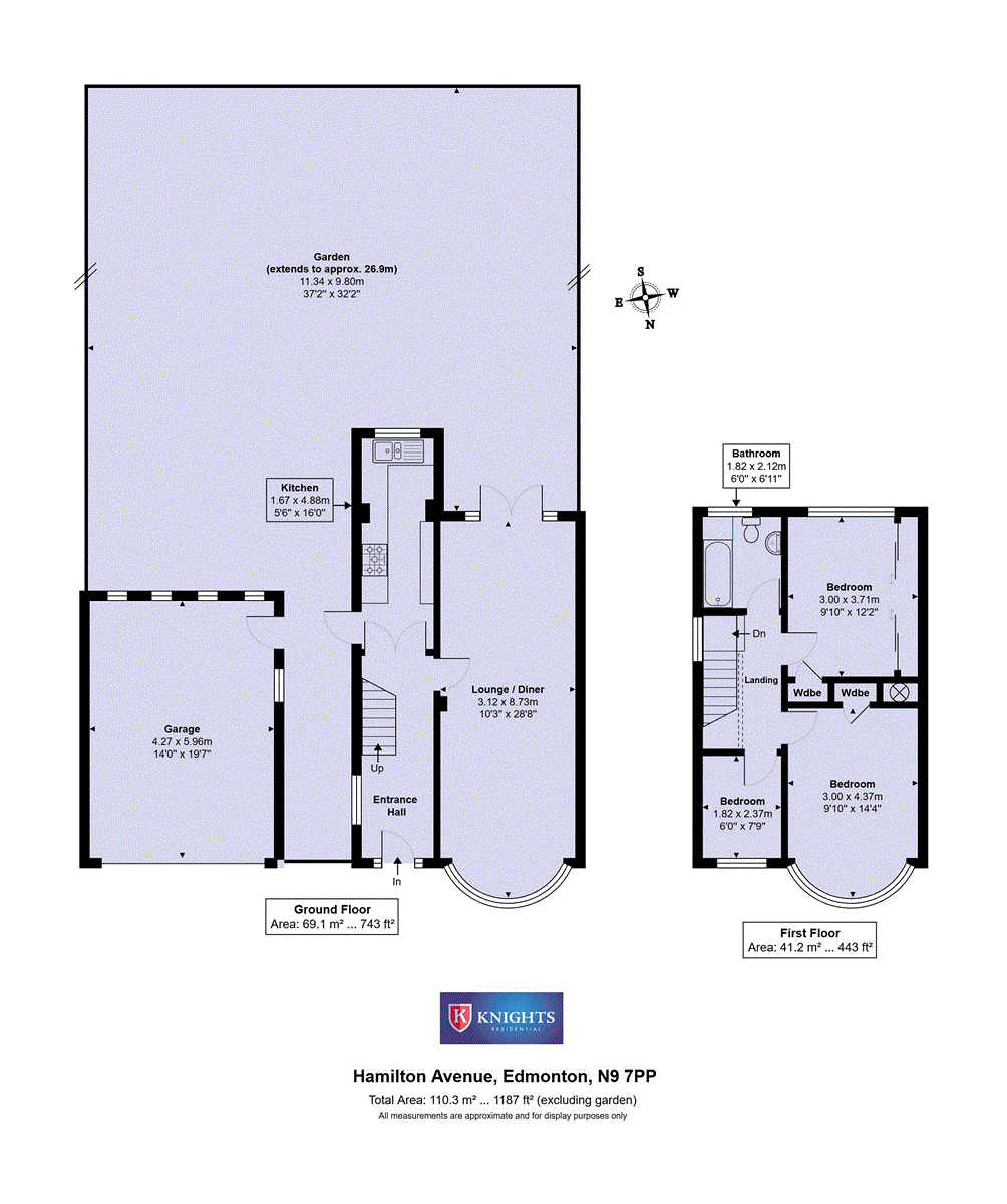 2, Hamilton Avenue, London floorplan