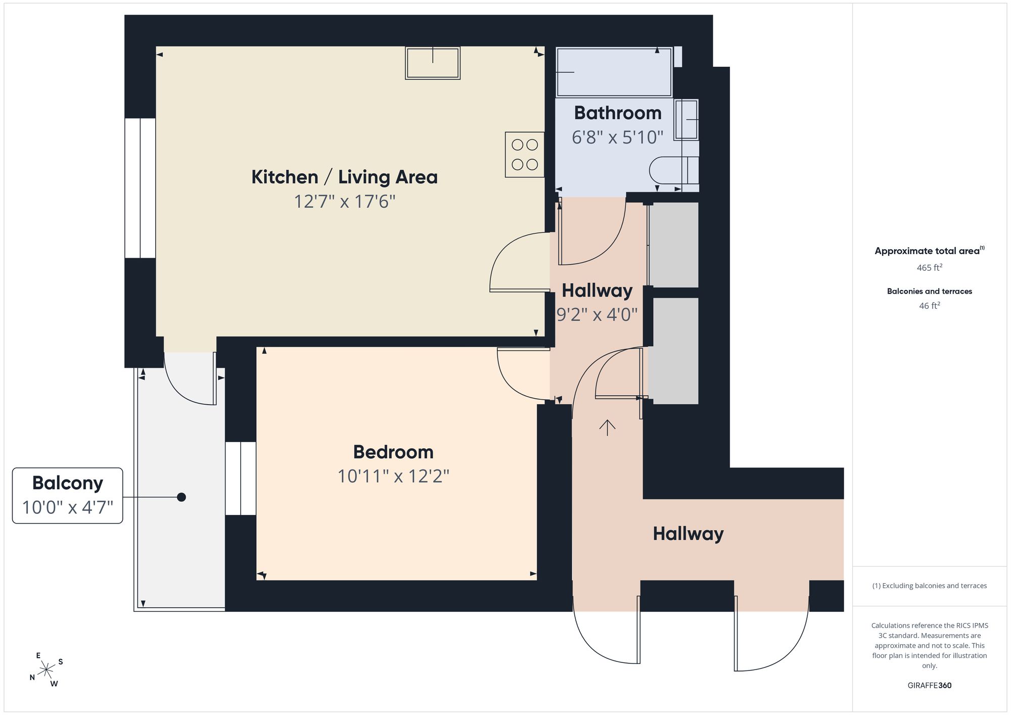 Flat 5, Montague House, Reading floorplan