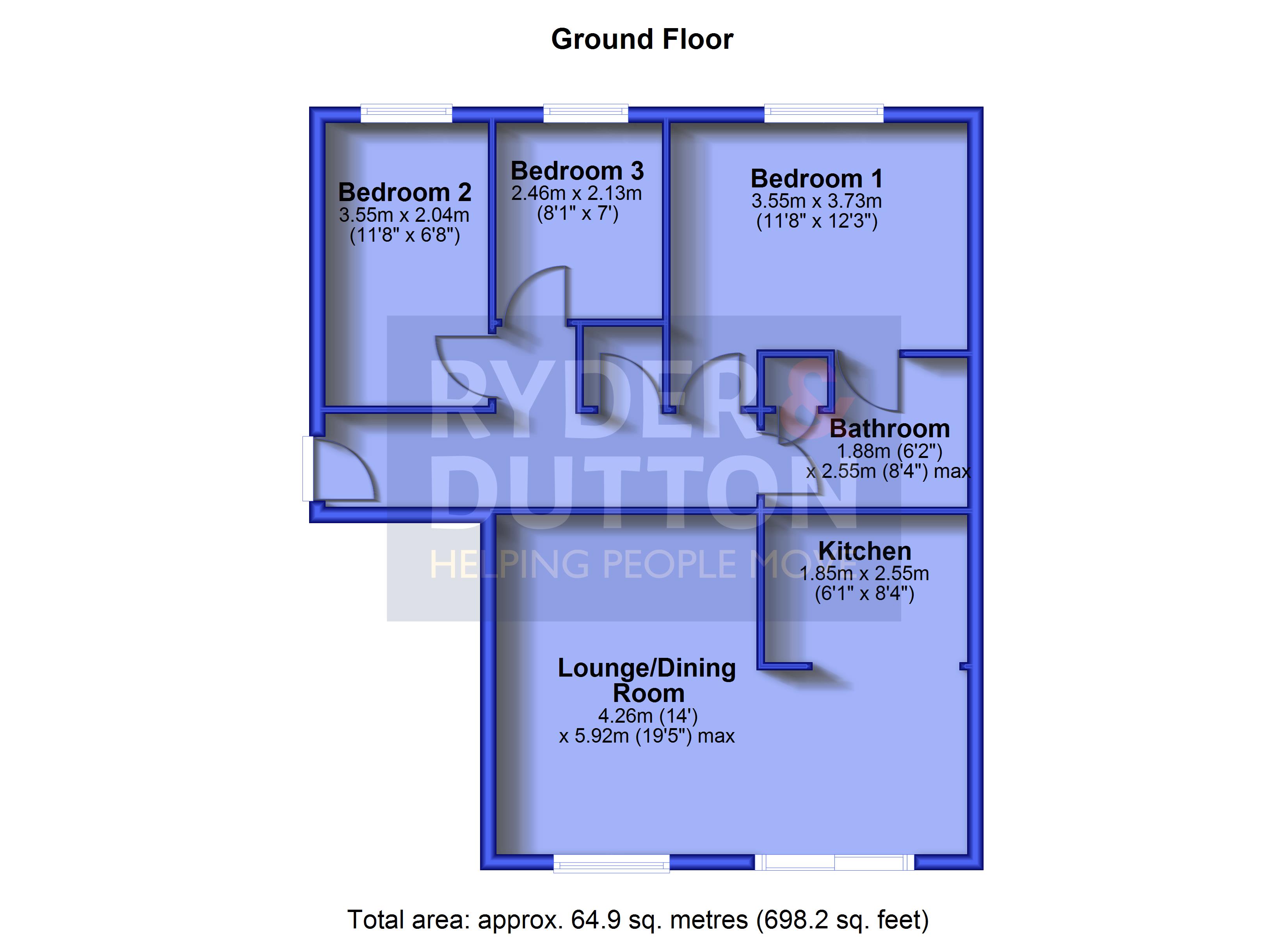 Flat 21, St. Davids Court,, Sherborne Street, Manchester floorplan