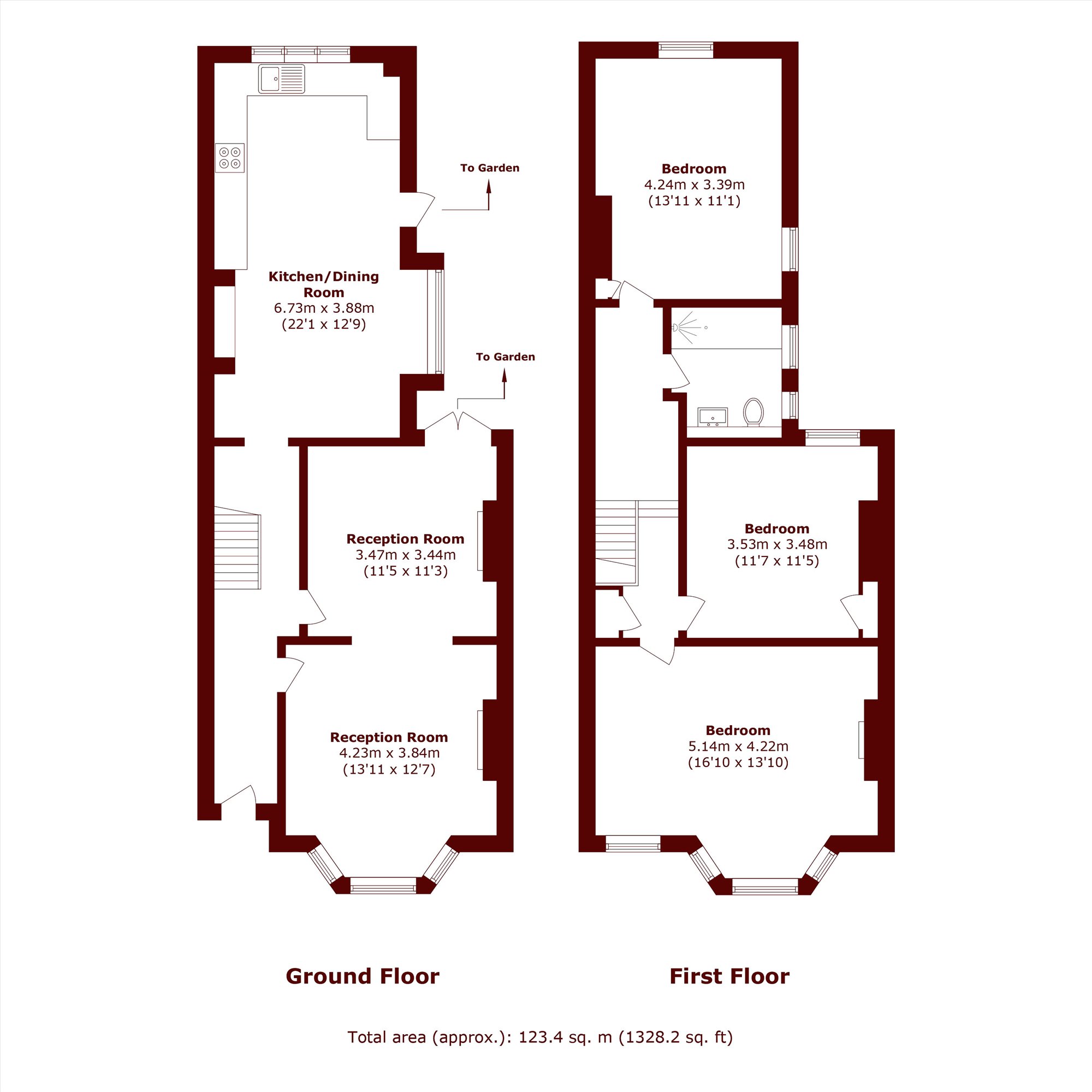 158, Charlton Lane, London floorplan