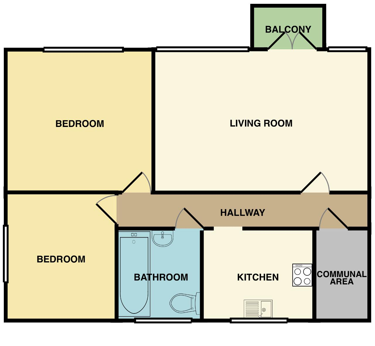 48 Malan Square, Rainham floorplan