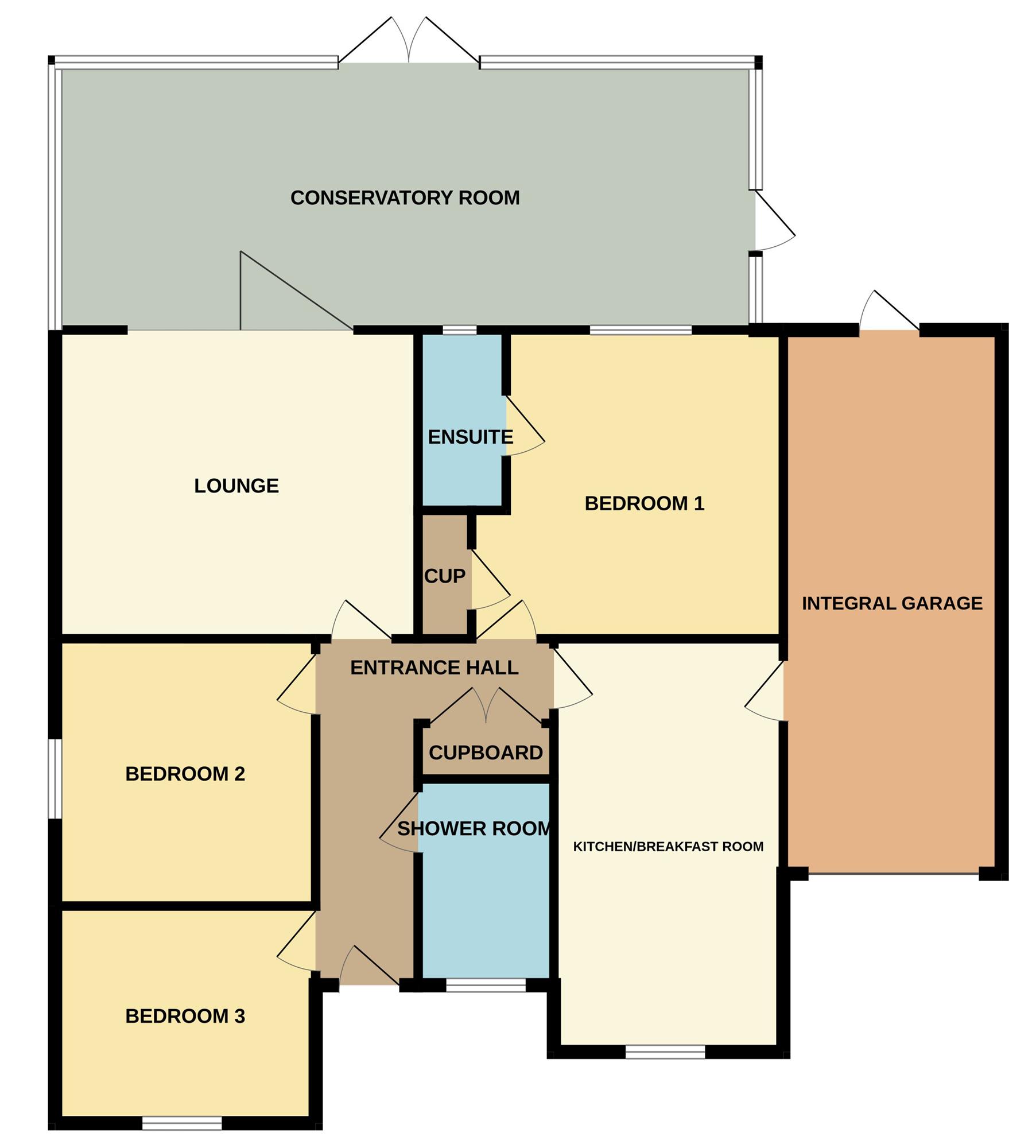 22, Nightingale Way, Great Clacton floorplan