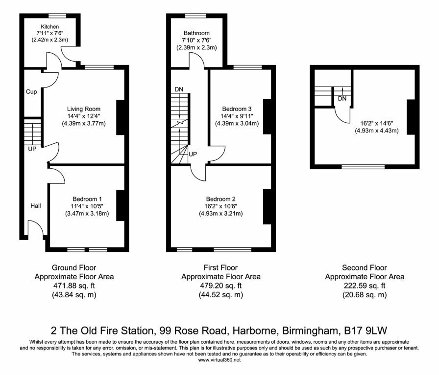 2 The Old Fire Station 99, Rose Road, Harborne floorplan
