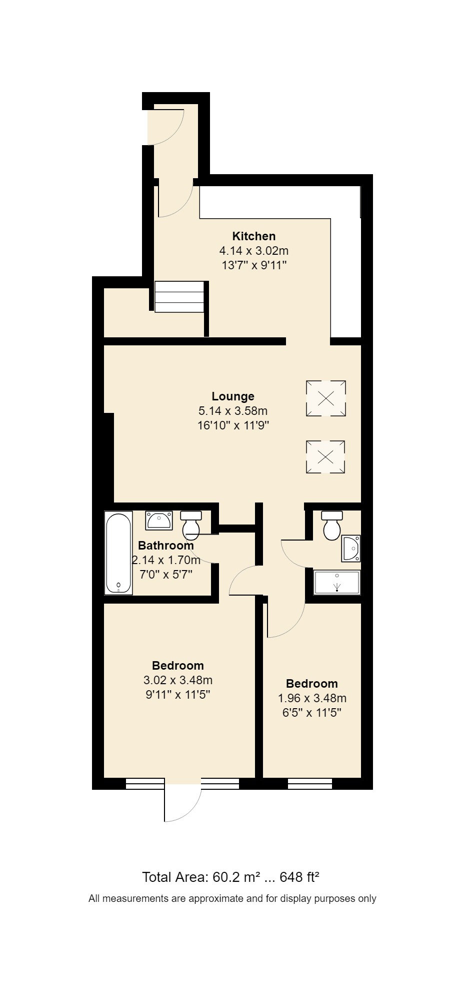2 Bedrooms Flat to rent in Queenstown Road, Battersea, London SW8
